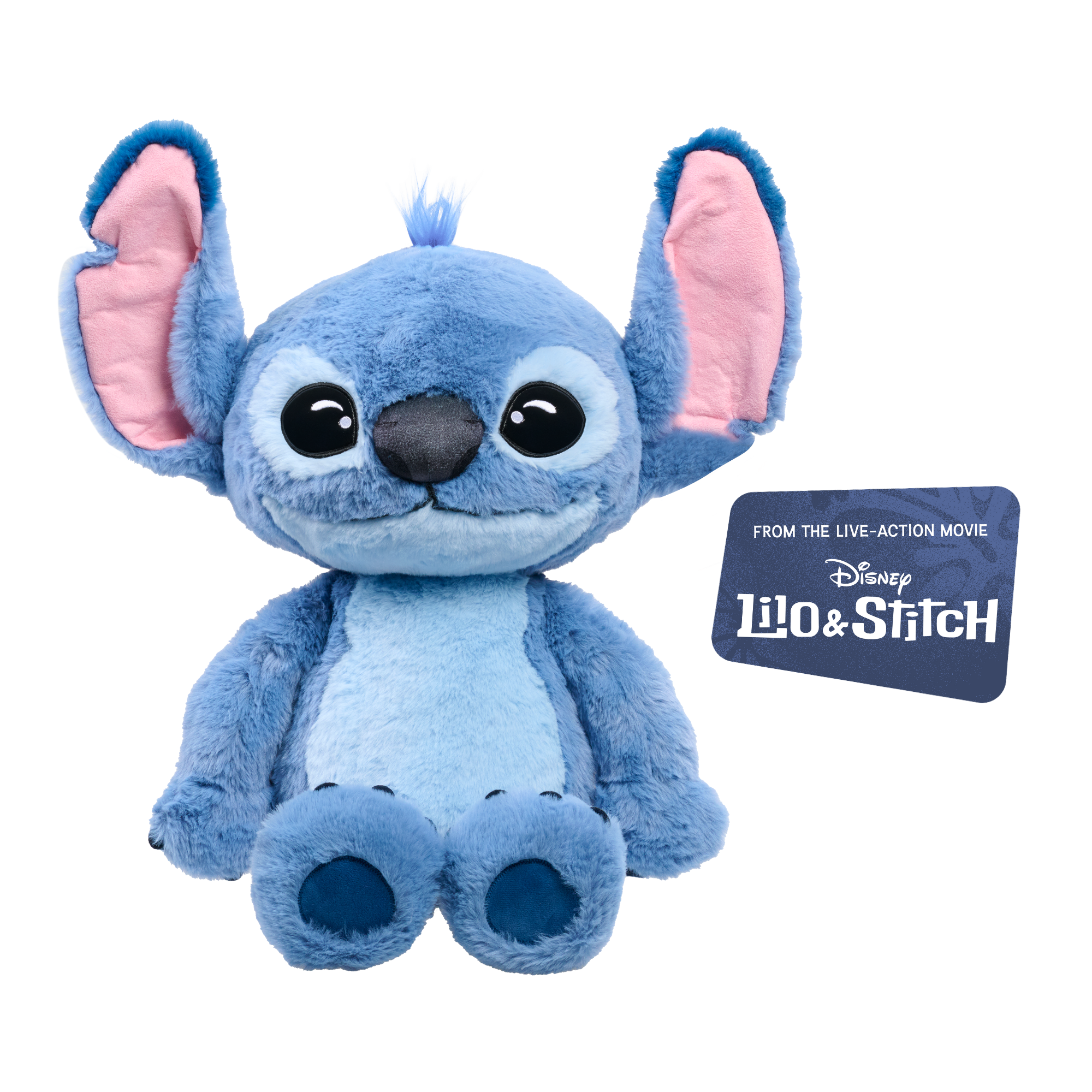 Disney Lilo & Stitch Live Action 24" Inch (89 cm) Big Plush, Soft and Cuddly Huggable Stuffed Alien Animal Toy, Officially Licensed Kids Toys By Just Play, for Boys and Girls, Aged 3 Years+