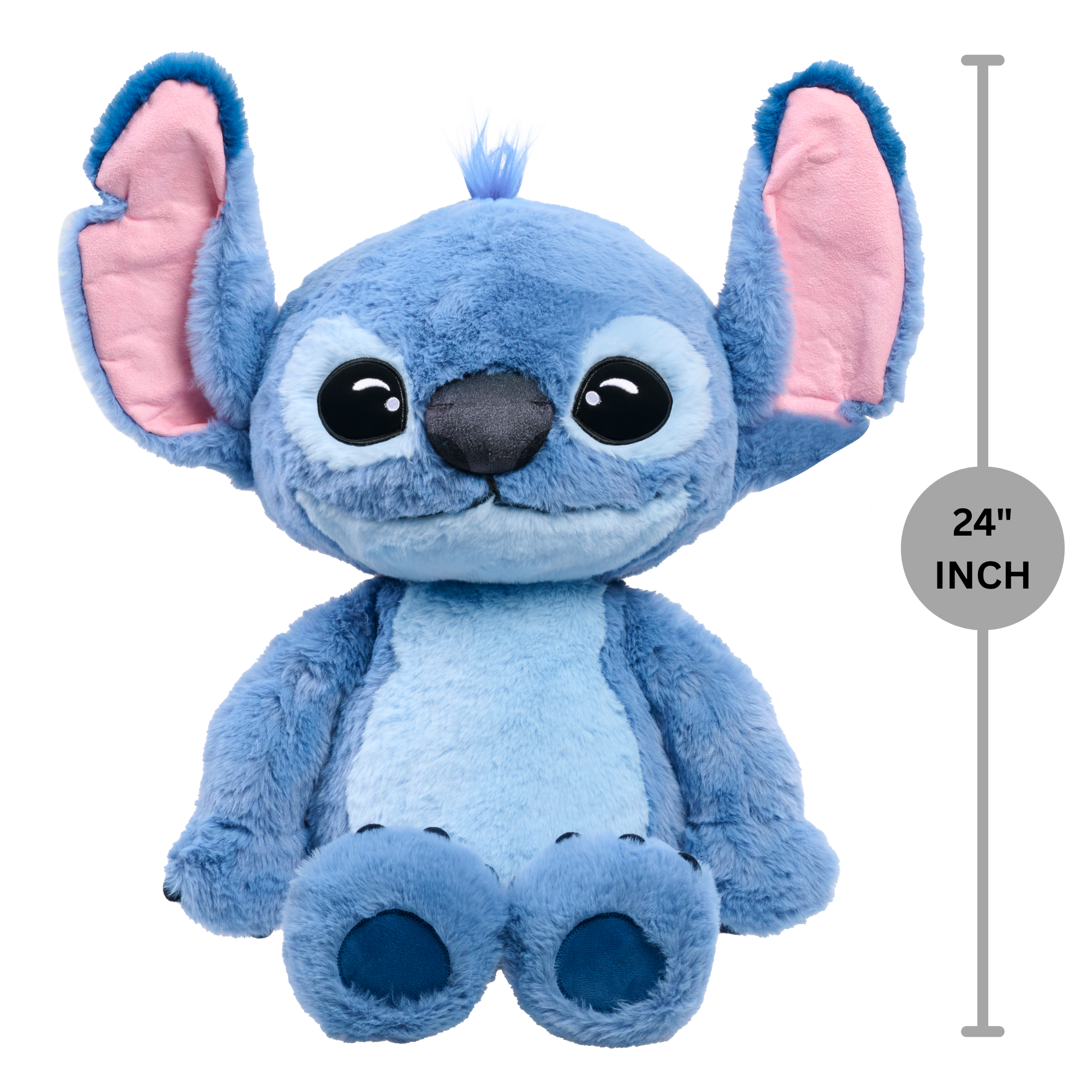 Disney Lilo & Stitch Live Action 24" Inch (89 cm) Big Plush, Soft and Cuddly Huggable Stuffed Alien Animal Toy, Officially Licensed Kids Toys By Just Play, for Boys and Girls, Aged 3 Years+