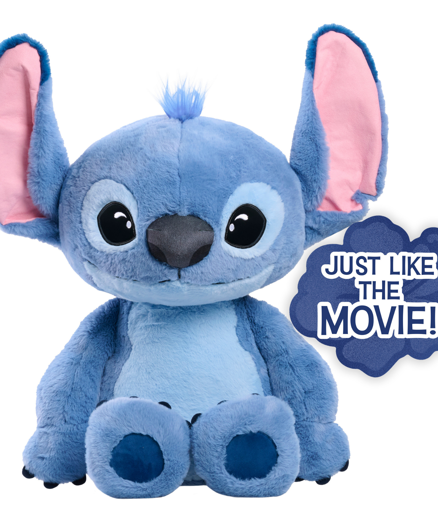 لعبة ديزني ليلو وستيتش الحية 38 بوصة (96.5 سم) محشوة على شكل حيوان فضائي عملاق، ناعمة وقابلة للعناق، ألعاب أطفال مرخصة رسميًا من جاست بلاي، للأولاد والبنات، من عمر 3 سنوات فما فوق