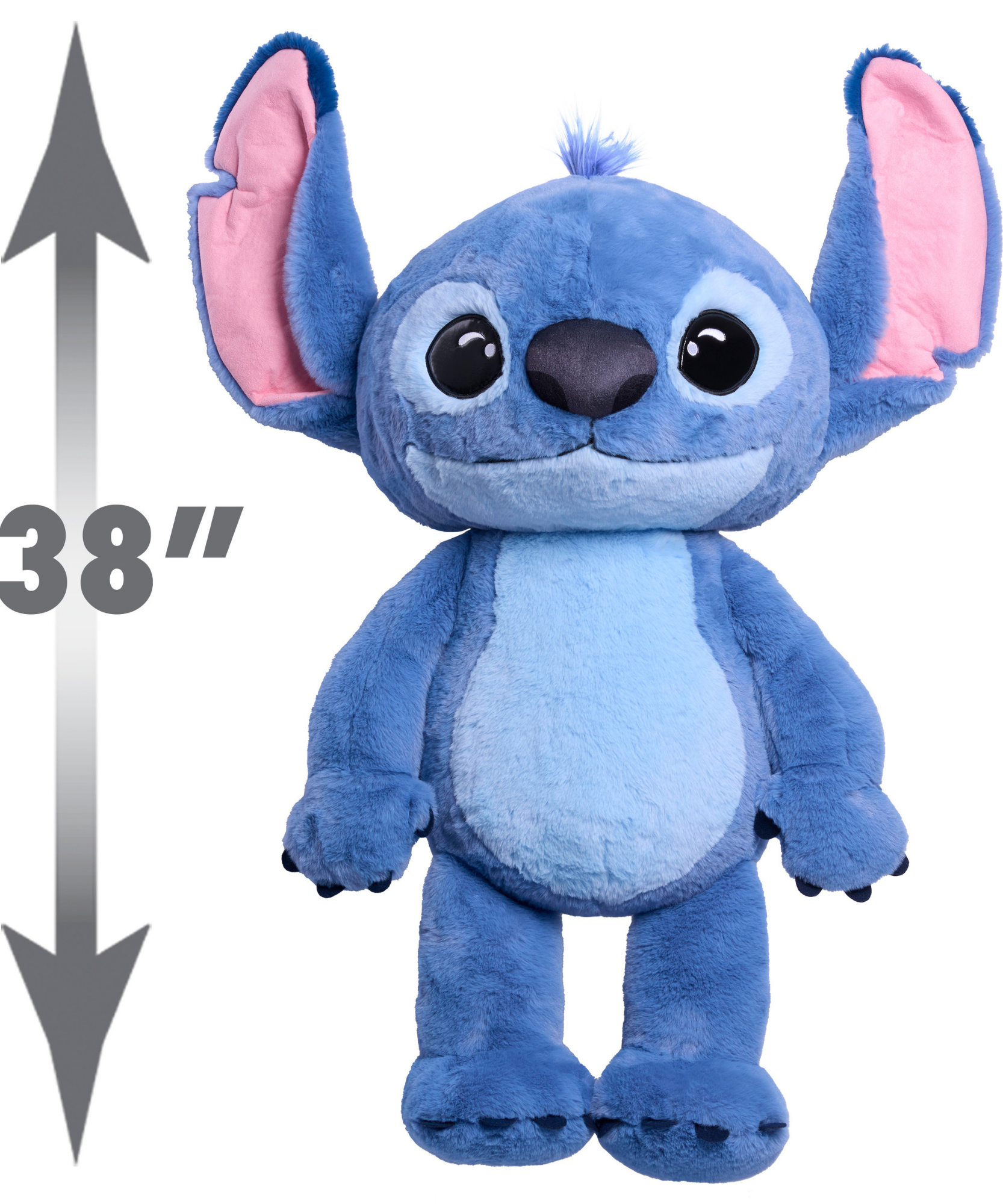 لعبة ديزني ليلو وستيتش الحية 38 بوصة (96.5 سم) محشوة على شكل حيوان فضائي عملاق، ناعمة وقابلة للعناق، ألعاب أطفال مرخصة رسميًا من جاست بلاي، للأولاد والبنات، من عمر 3 سنوات فما فوق