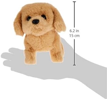 Pugs At Play Goldie Walking Dog Interactive Plush Toy with Bark Sound and Wagging Tail for Kids Ages 3 to 6