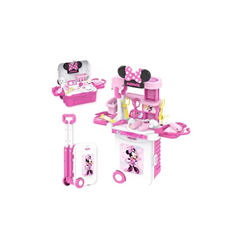JAKKS Pacific Disney 3-In-1 Doctor Set Trolley Case, Pink