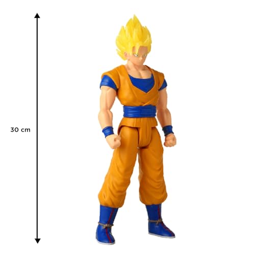 BANDAI Dragon Ball Limit Breaker Series Sparkling SS2 Goku 30 cm with Light and Sound of Battles, Based on the Video Game Dragon Ball Sparkling Zero, Model 38566