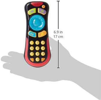 Winfun Light ’N Sounds Baby Remote Control Toy for Infants 6+ Months, Interactive Light-Up Musical Toy with Sound Effects, Easy-Grip Educational Baby Toy