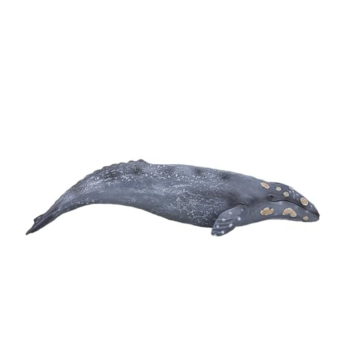 MOJO Large Grey Whale Realistic International Wildlife Toy Replica Hand Painted Figurine