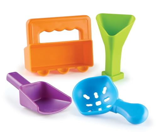 Learning Resources Helping Hands Sensory Scoops, 4 Pieces, Ages 3+, fine Motor Skills Toys for Children, Toddler Water and Sand Play Set