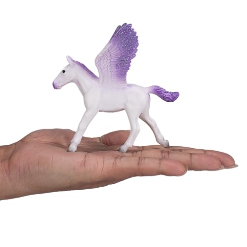 MOJO Pegasus Baby Toy Figure, Hand-Painted Fantasy Animal, Realistic Collectible Figurine, Educational Diorama Model, Ages 3+