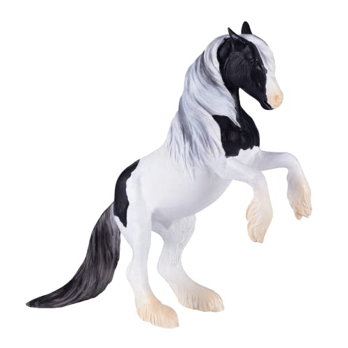 MOJO Irish Cob Stallion Figurine, Hand-Painted Farm & Horses Model, Realistic Collectible Toy, Educational Diorama Figure, Ages 3+