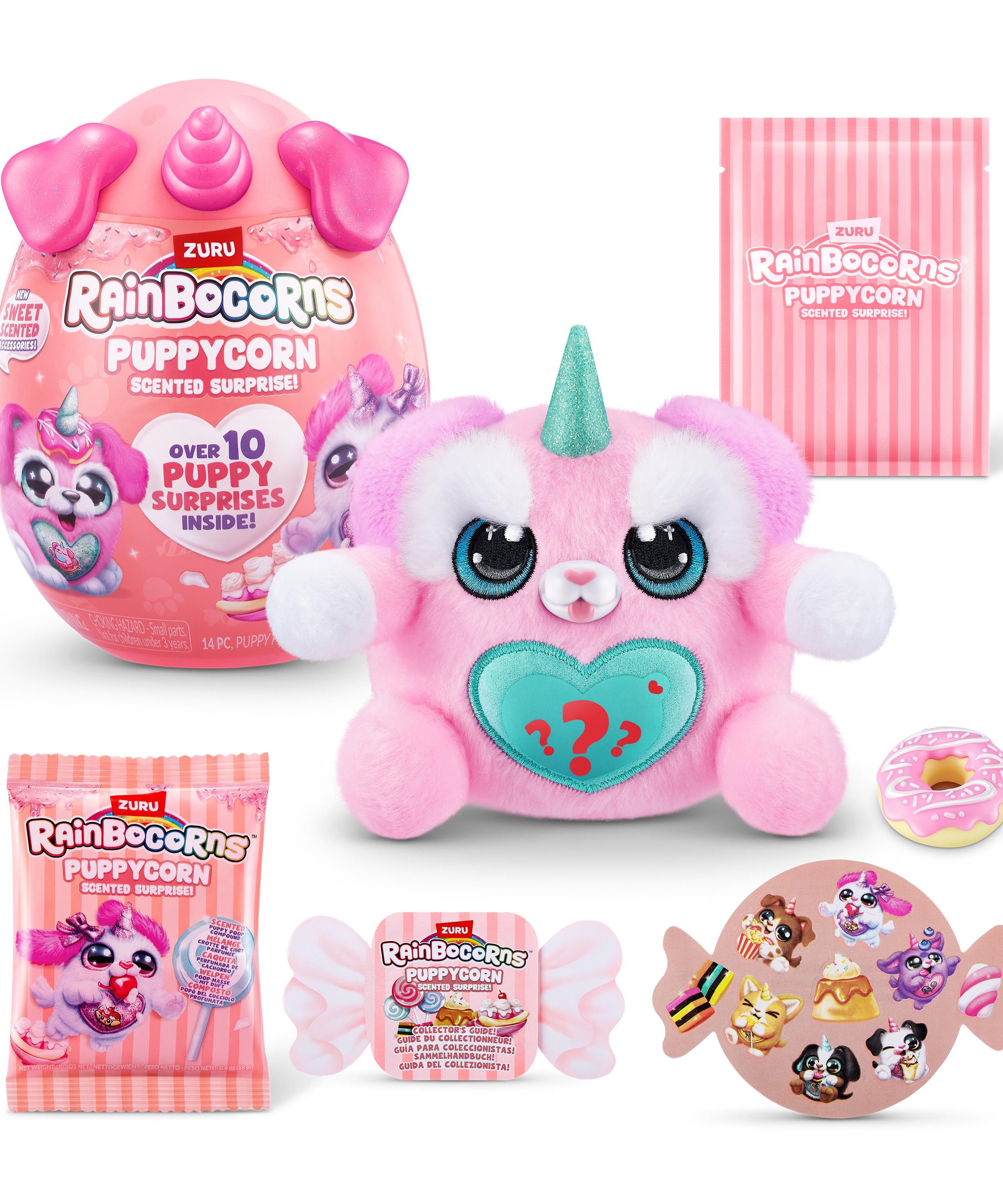 Rainbocorns Puppycorn Surprise S8 PDQ, Cute Collectible Plush Toy for Girls, Age 3+