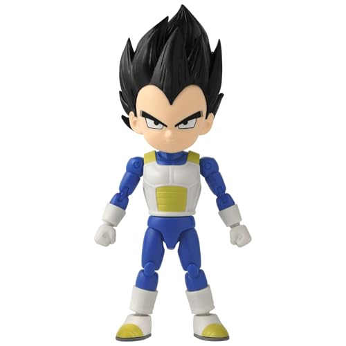 Bandai - Dragon Ball Stars Daima - Vegeta Mini 5-Inches, Inspired by the Newest Movie, 17cm Action Figure, Highly Details Articulated Figurine, Collectible, 4 Years+