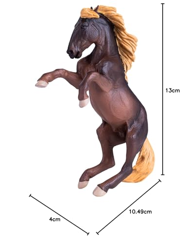 MOJO Brumby Stallion Figurine, Hand-Painted Farm & Horses Model, Realistic Collectible Toy, Educational Diorama Figure, Ages 3+