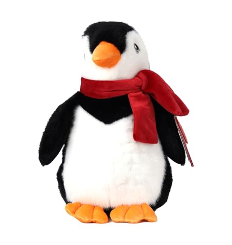 Keeleco Penguin Christmas 25cm, Plush, Cuddle Toys for Kids, Ideal Gift for Babies Toddlers & Adults