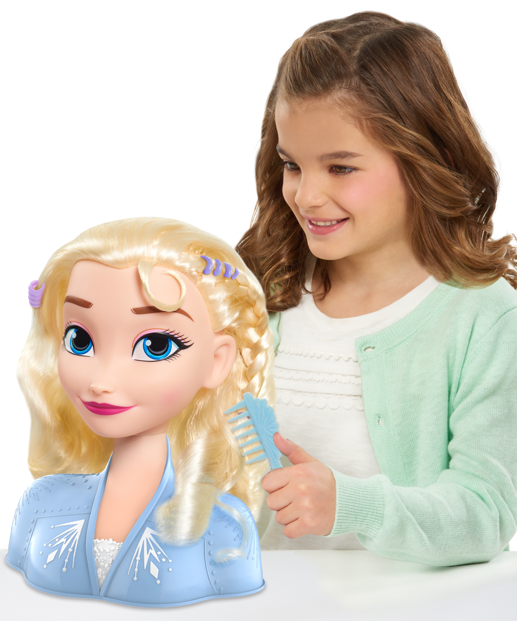 مجموعة لعب تظاهرية بشعر أشقر من ديزني برنسيس، مكونة من 14 قطعة مع ملحقات، تتميز بشخصية إلسا، بطول 8 بوصات، لعبة لعب أدوار مرخصة رسميًا للأطفال من سن 3 سنوات فما فوق من جاست بلاي