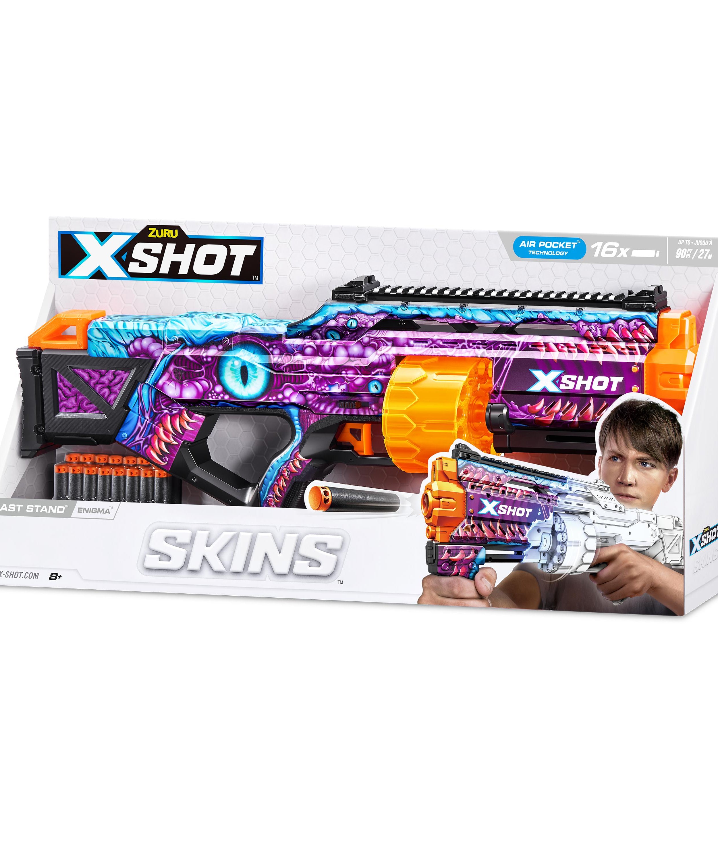 XSHOT Skins Last Stand Beast Out, Foam Blaster Toy Gun for Boys & Girls, Ages 8+