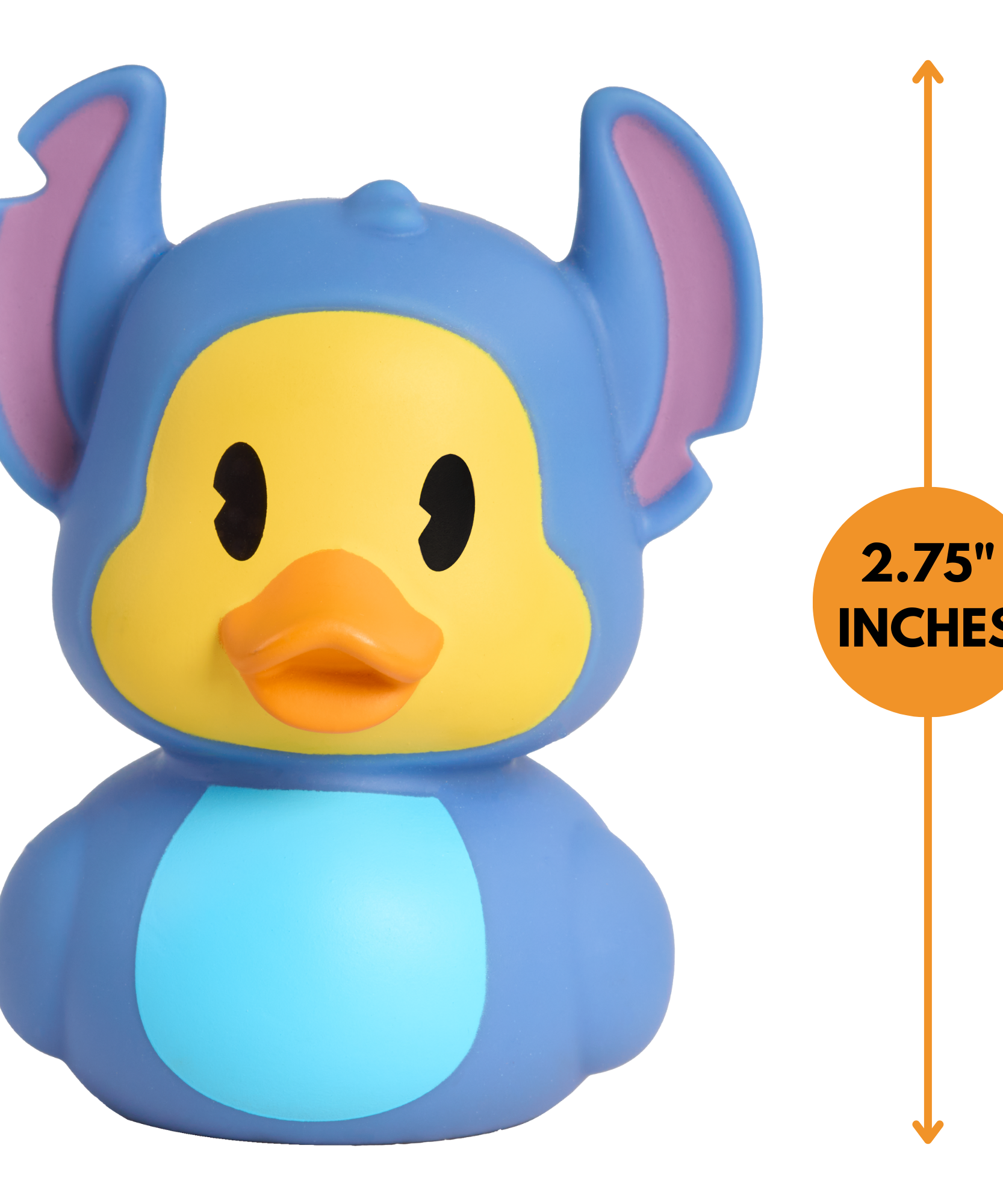 لعبة البطة المطاطية العائمة من ديزني دكالوز مقاس 2.75 بوصة، تمثال بطة قابل للتجميع، لعبة حمام مرخصة رسميًا مناسبة للأولاد والبنات من عمر سنتين فما فوق