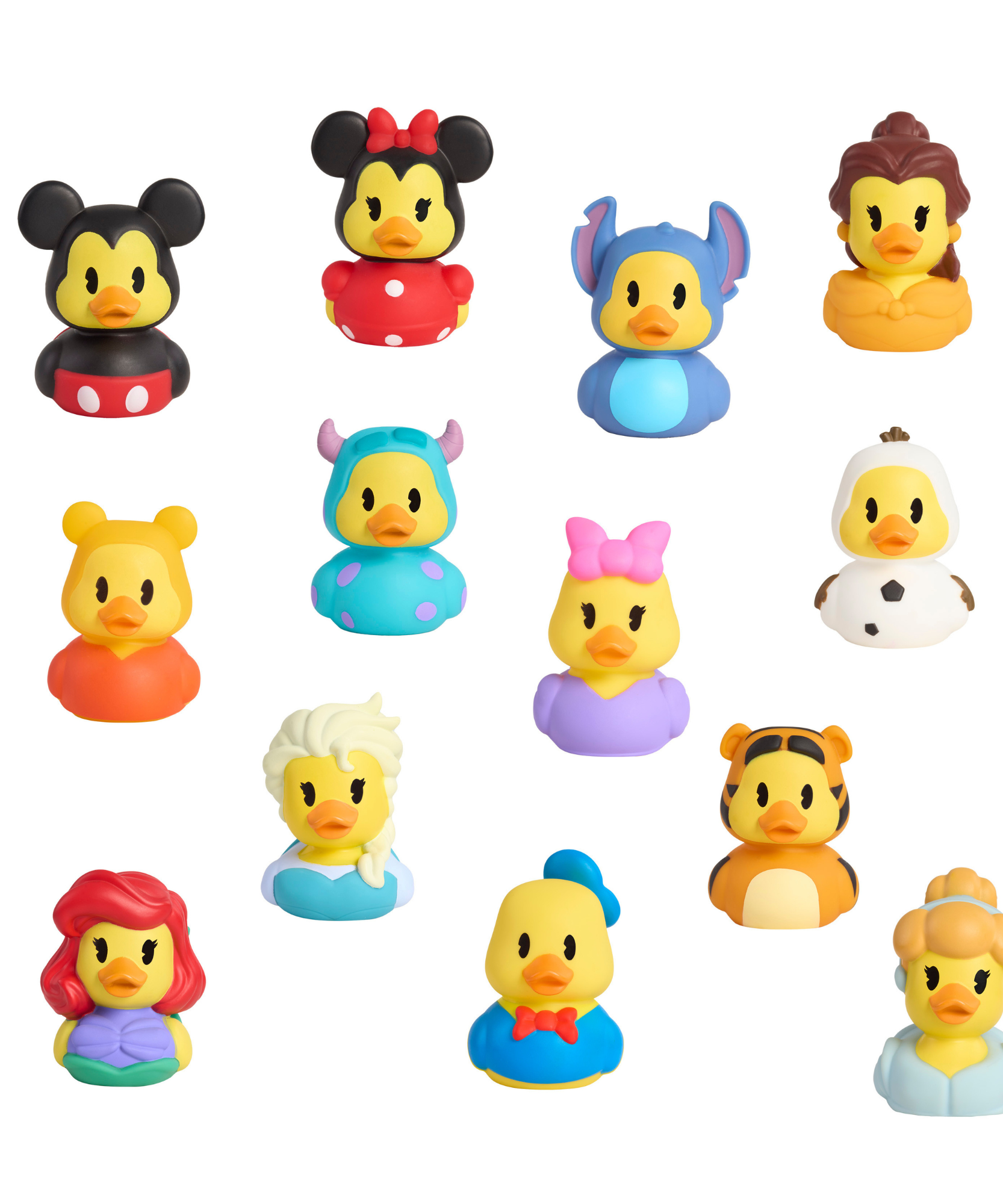 Just Play Disney Duckalooz 2.5" Inch Mickey Mouse Floating Rubber Duck, Collectible Duck Figurine, Officially Licensed Bath Toy Suitable for Boys & Girls Ages 2Y+