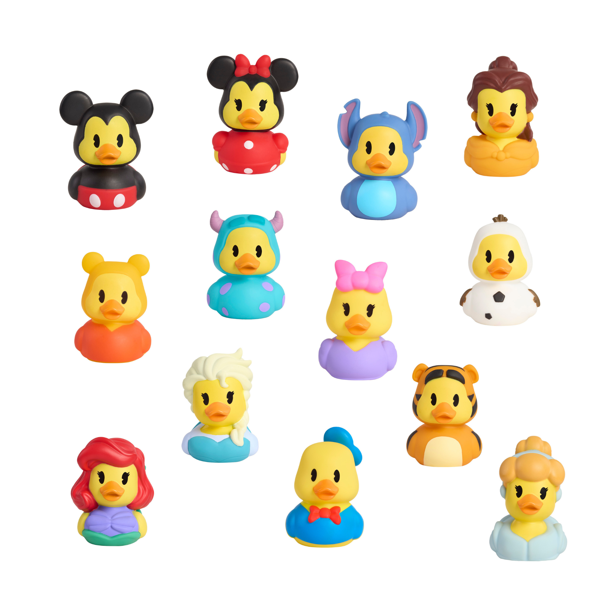 Just Play Disney Duckalooz 2.5" Inch Mickey Mouse Floating Rubber Duck, Collectible Duck Figurine, Officially Licensed Bath Toy Suitable for Boys & Girls Ages 2Y+