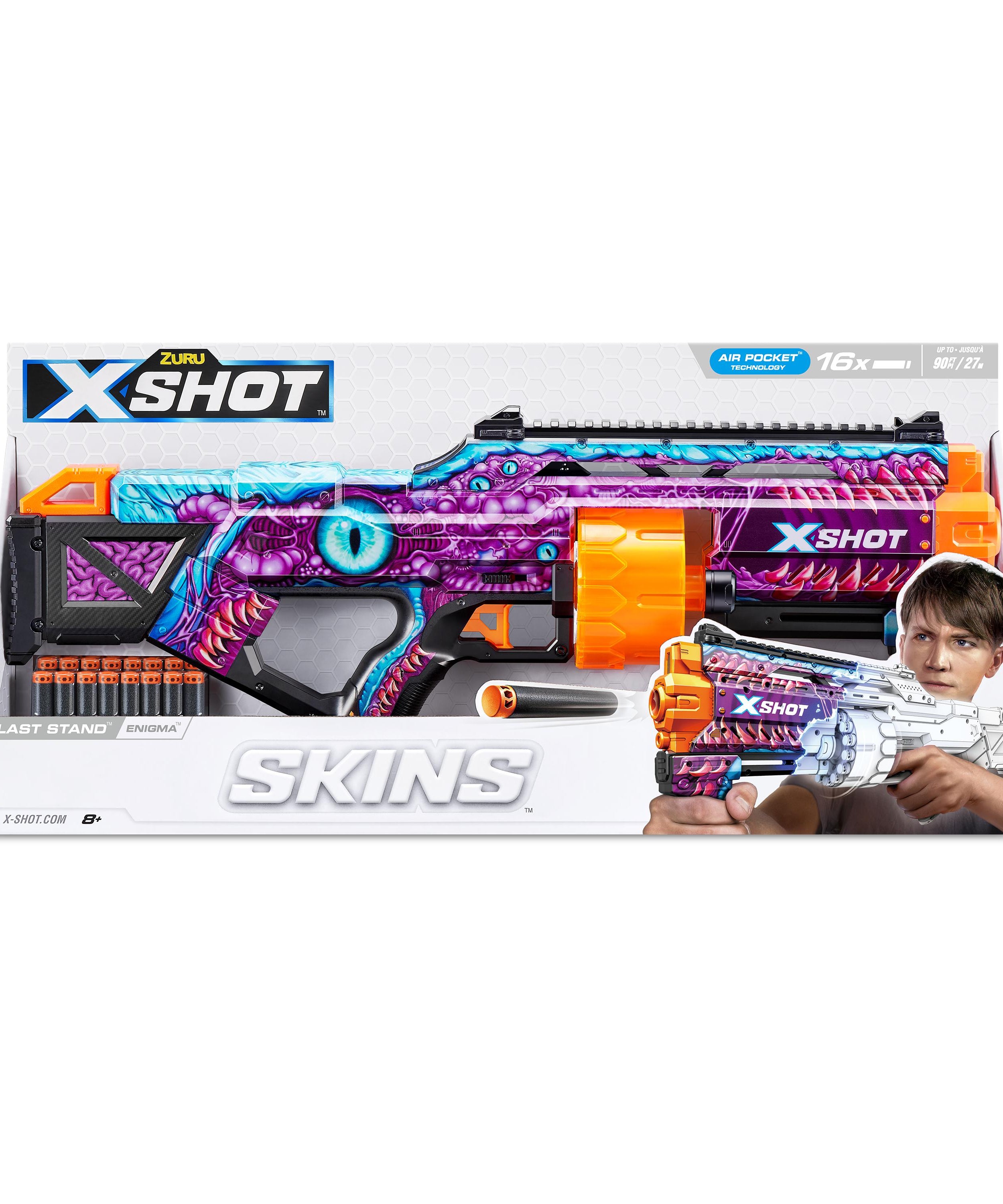 XSHOT Skins Last Stand Beast Out, Foam Blaster Toy Gun for Boys & Girls, Ages 8+