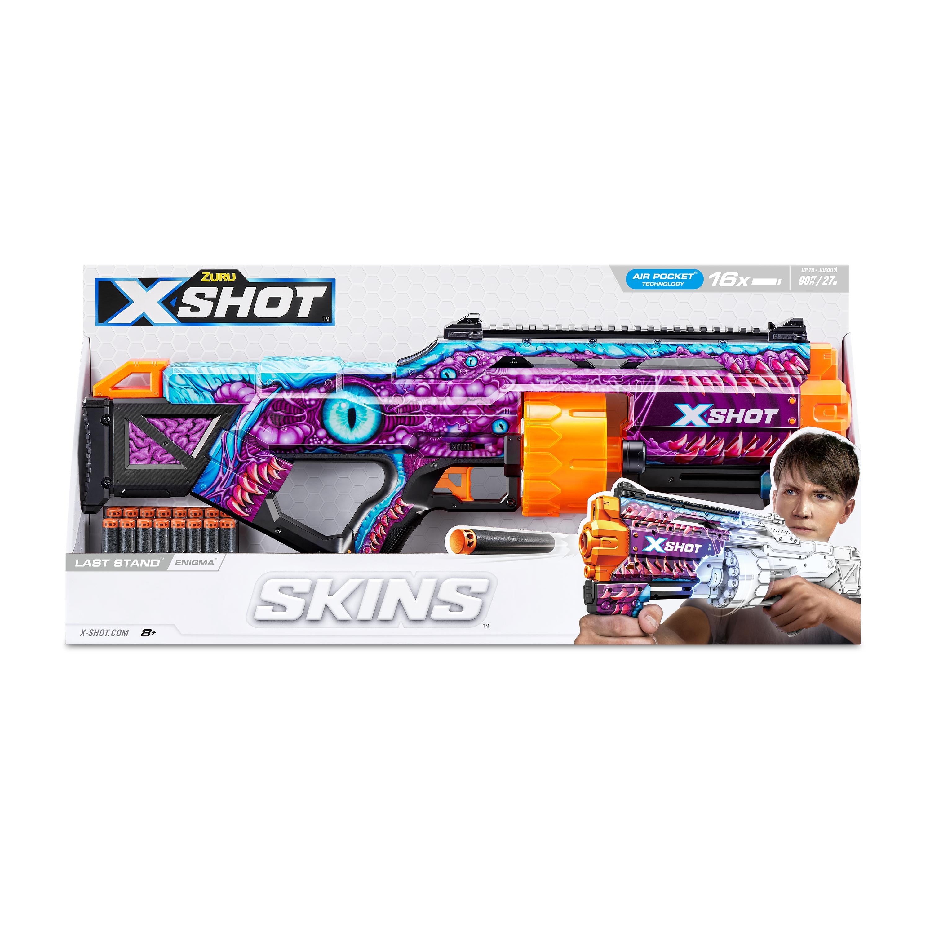 XSHOT Skins Last Stand Beast Out, Foam Blaster Toy Gun for Boys & Girls, Ages 8+