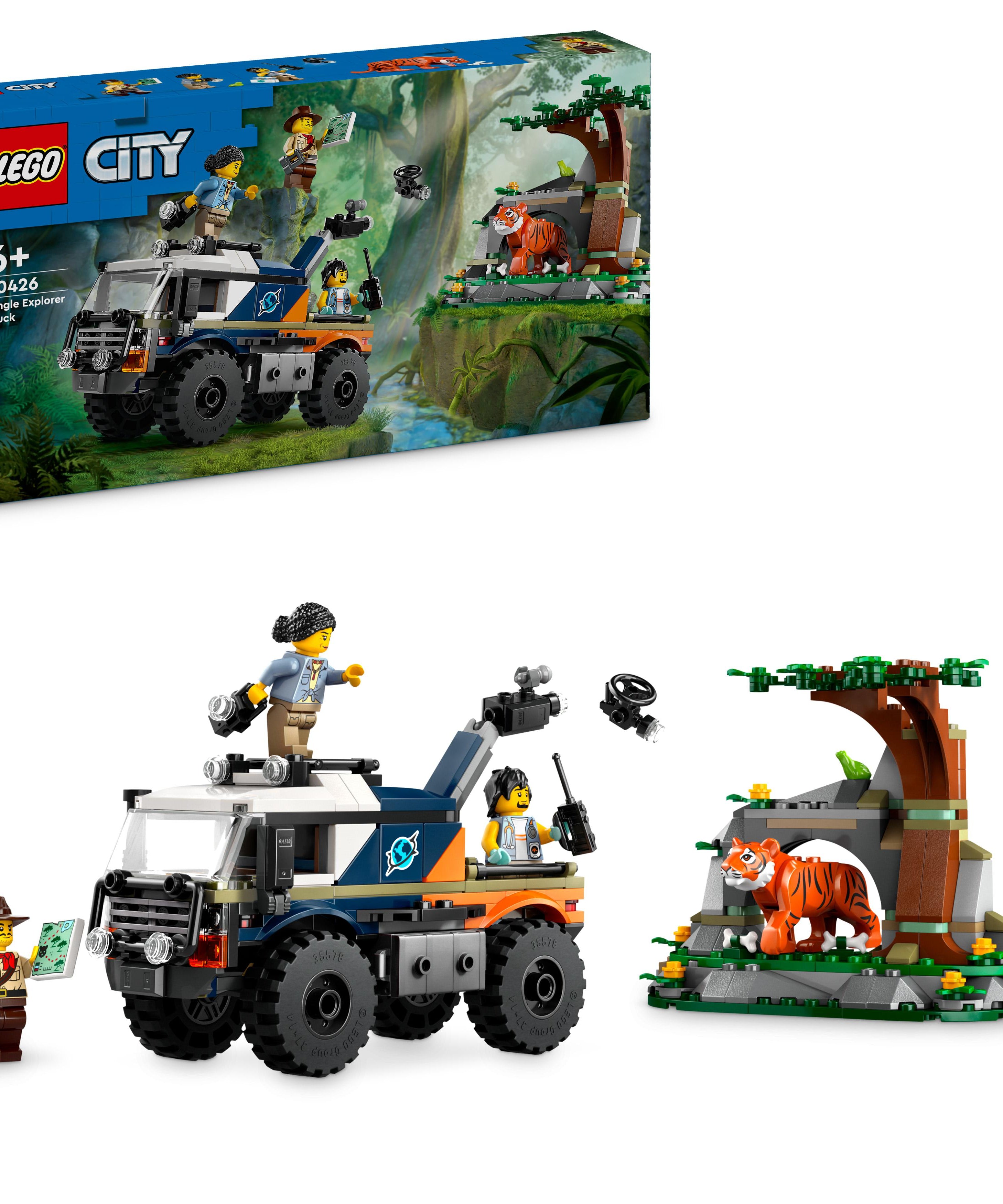 LEGO City 60426 Jungle Explorer Off-Road Truck Adventuring Set for Kids 6+