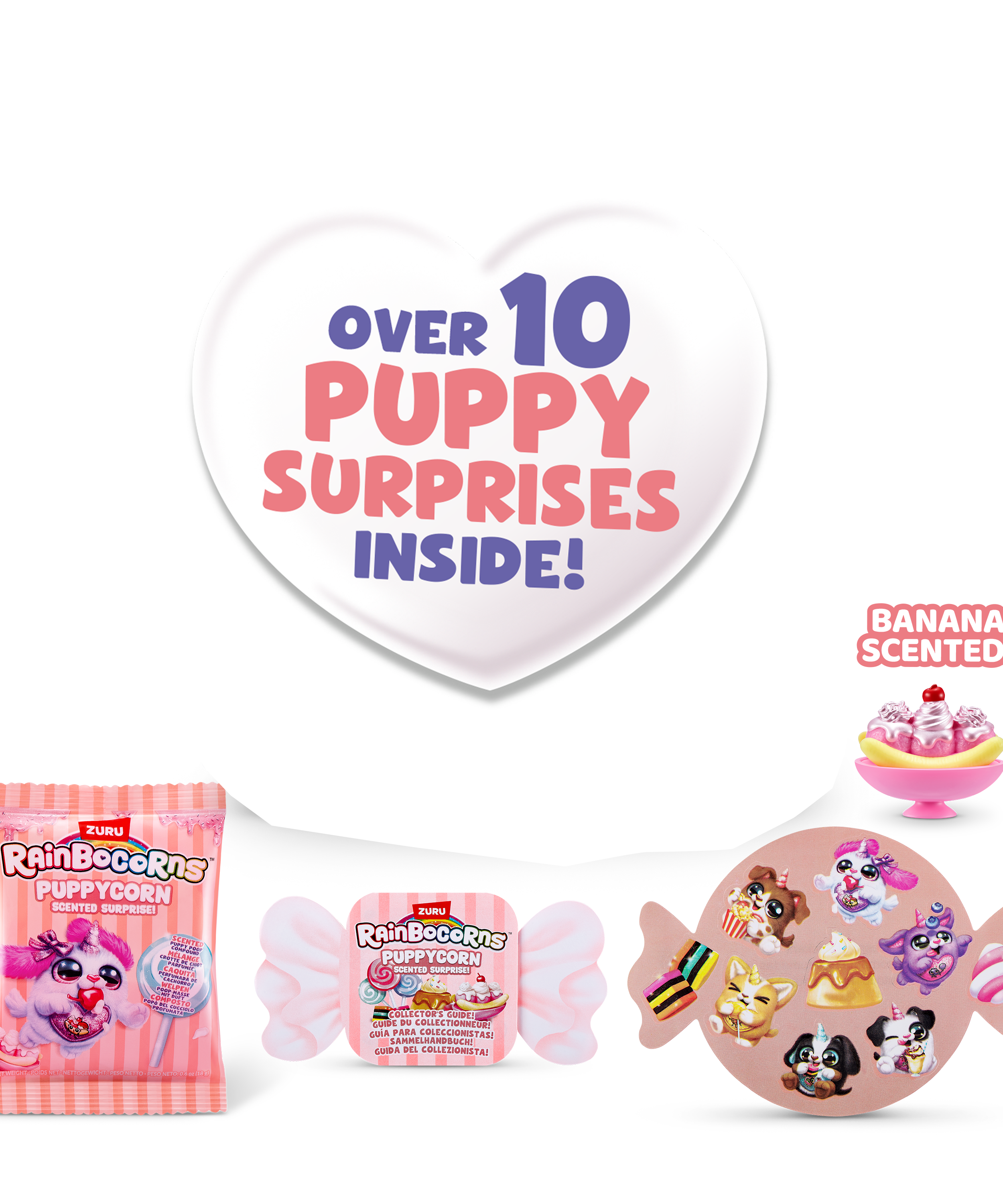 Rainbocorns Puppycorn Surprise S8 PDQ, Cute Collectible Plush Toy for Girls, Age 3+