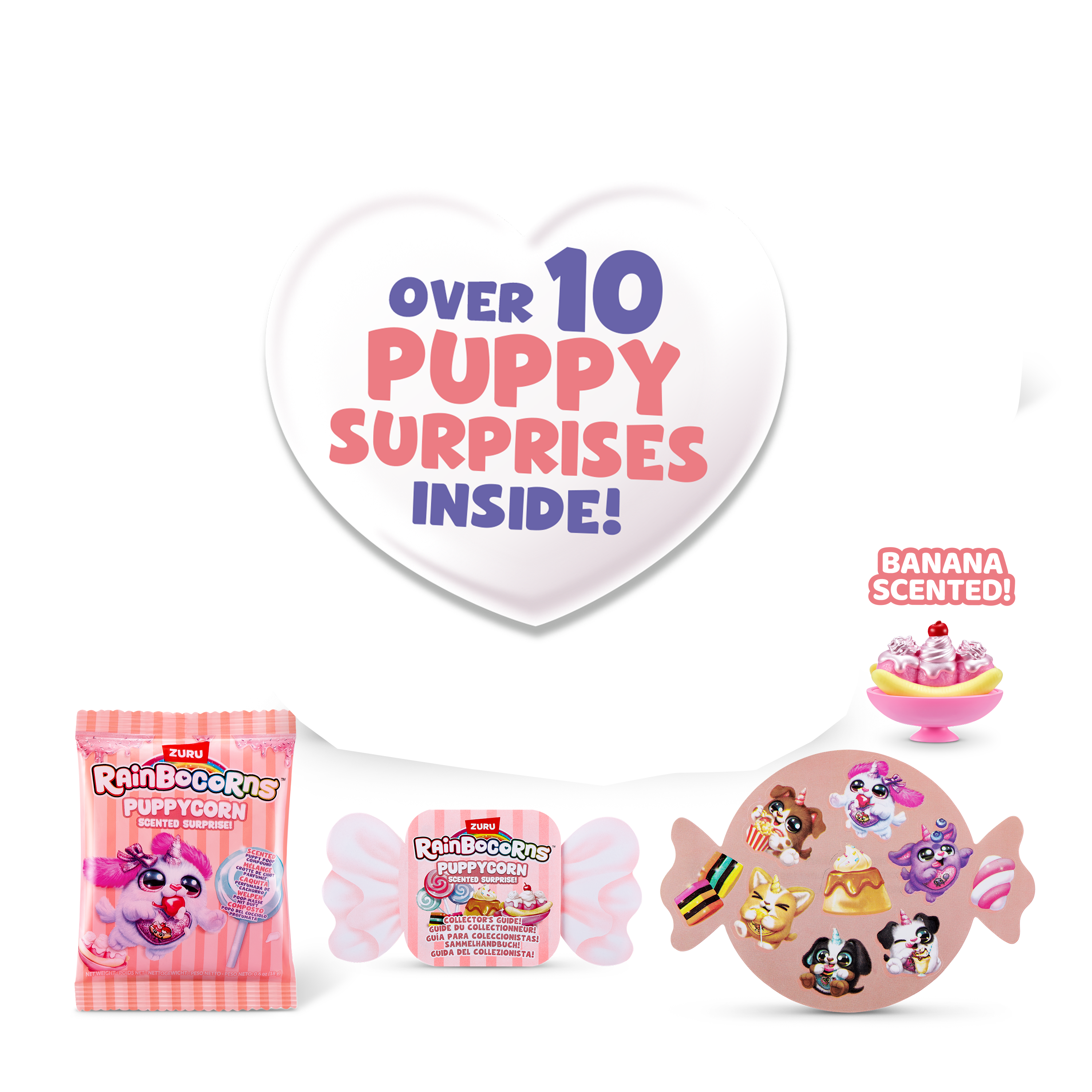 Rainbocorns Puppycorn Surprise S8 PDQ, Cute Collectible Plush Toy for Girls, Age 3+