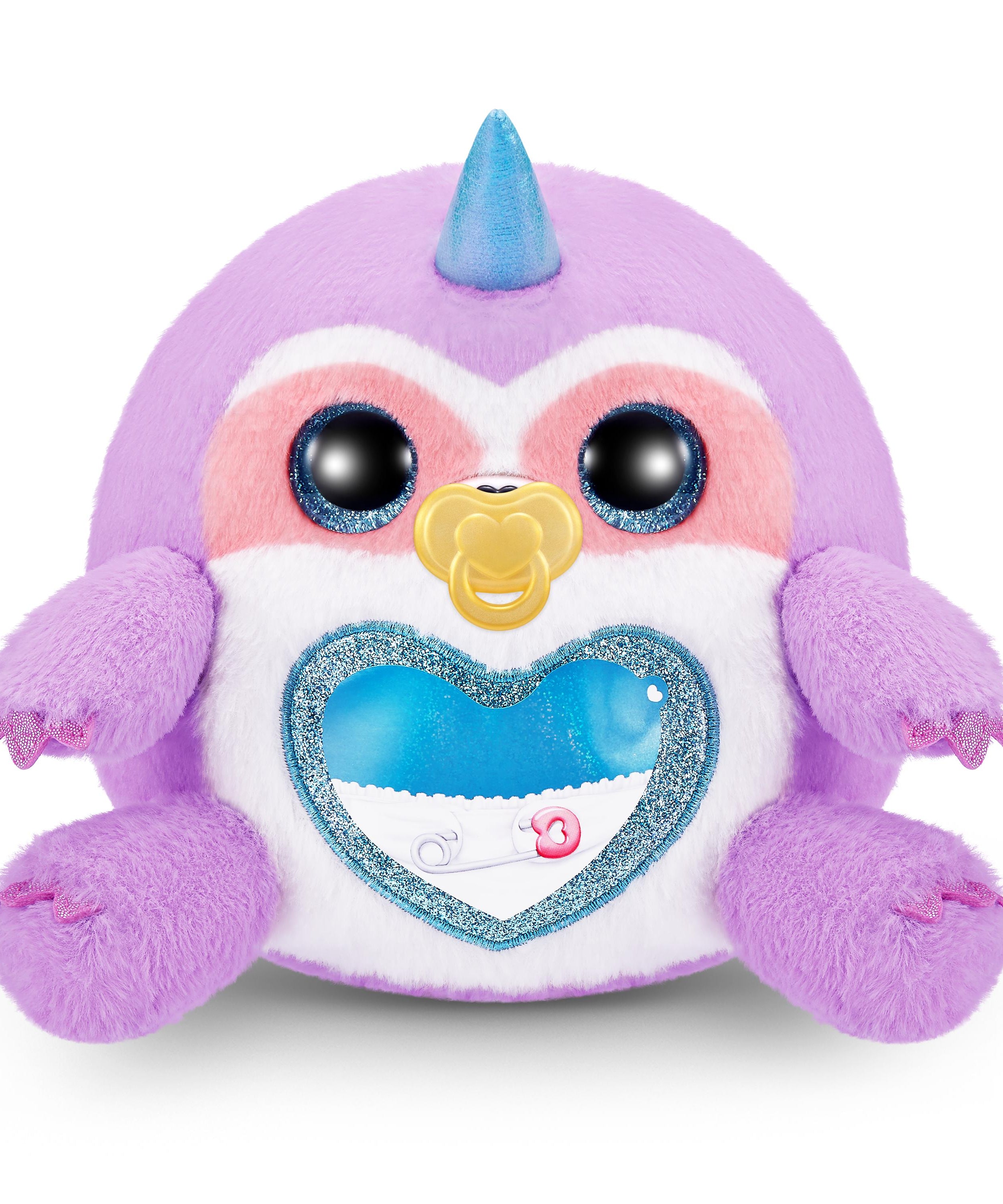 Rainbocorns Adopt-A-Corns Baby Plush Assorted Newborn Surprise Toy with 15+ Surprises, Diaper Egg, Pacifier & Adoption Certificate, Collect All 7 Cute Characters, Gift for Girls Ages 3+