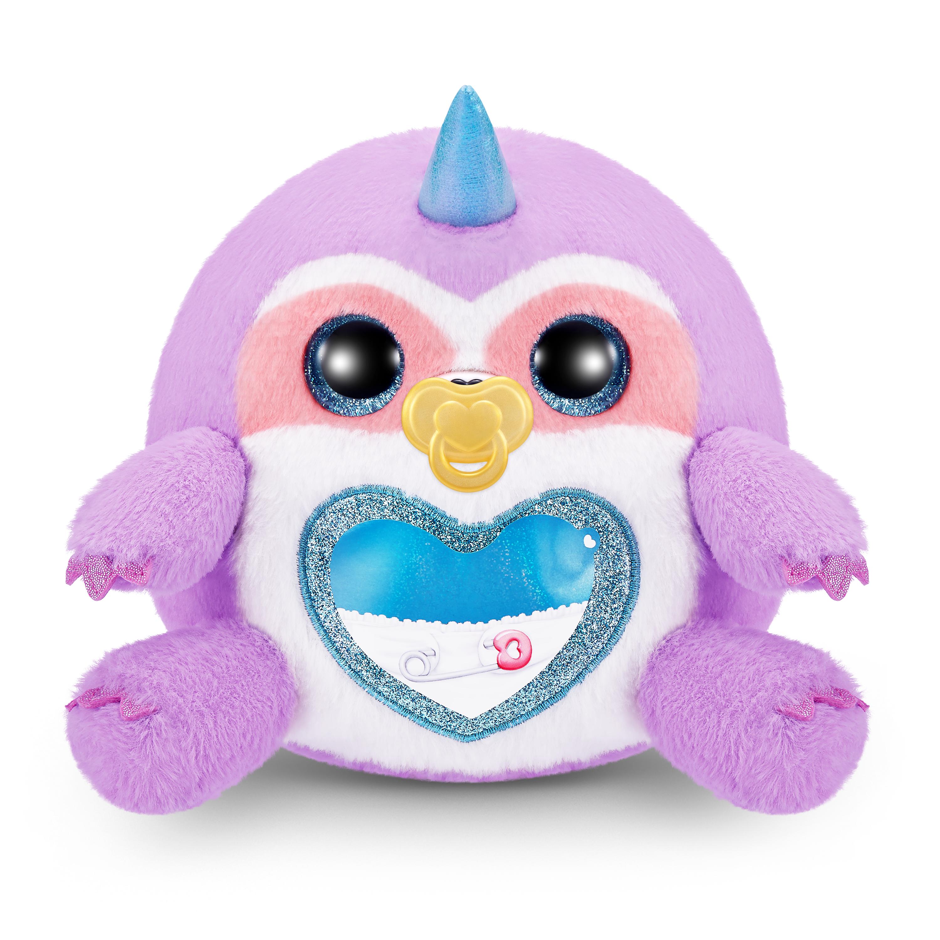 Rainbocorns Adopt-A-Corns Baby Plush Assorted Newborn Surprise Toy with 15+ Surprises, Diaper Egg, Pacifier & Adoption Certificate, Collect All 7 Cute Characters, Gift for Girls Ages 3+