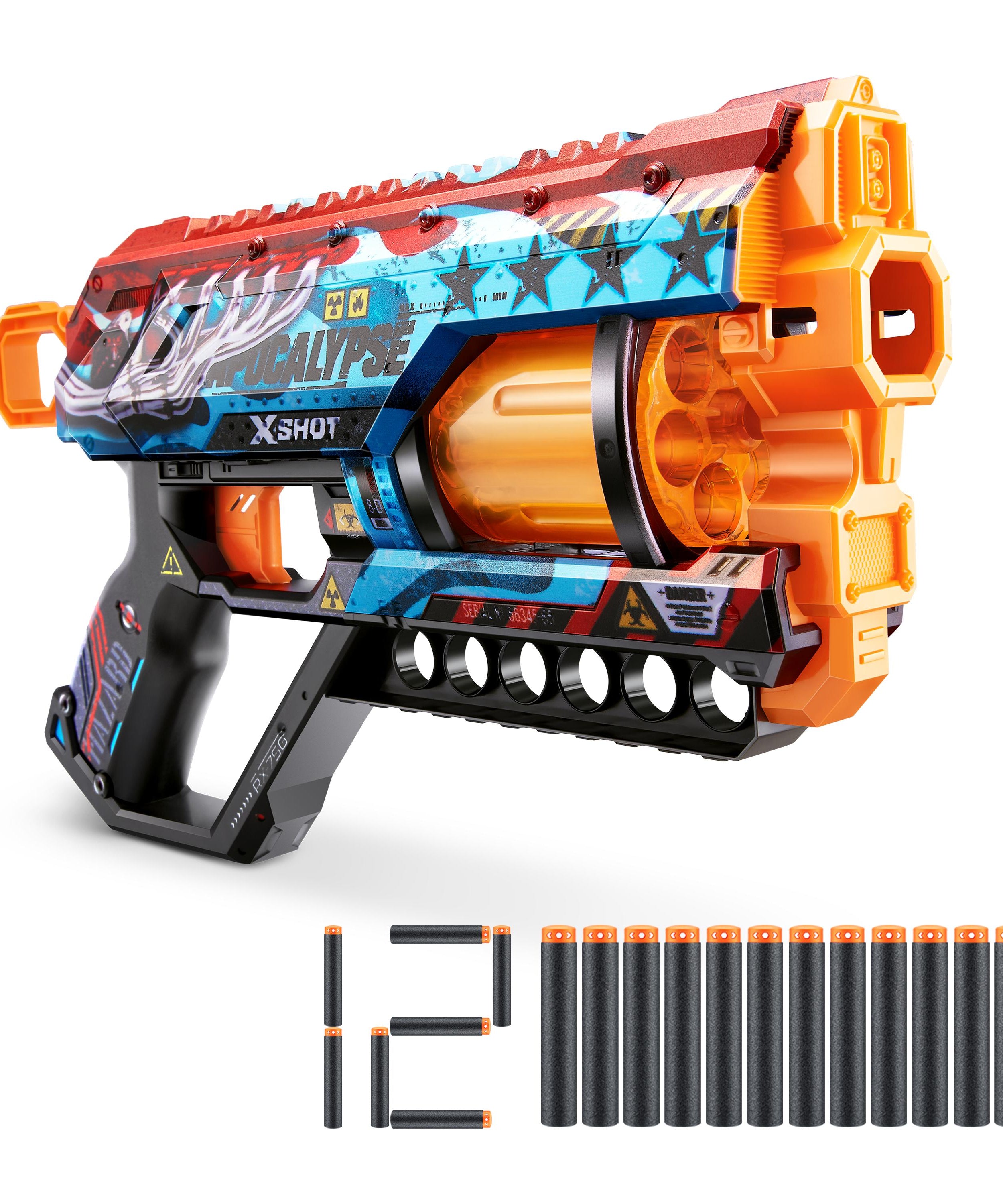 X Shot Skins Griefer 12 Darts Blaster, Foam Dart Toy Gun for Boys, Age 8+