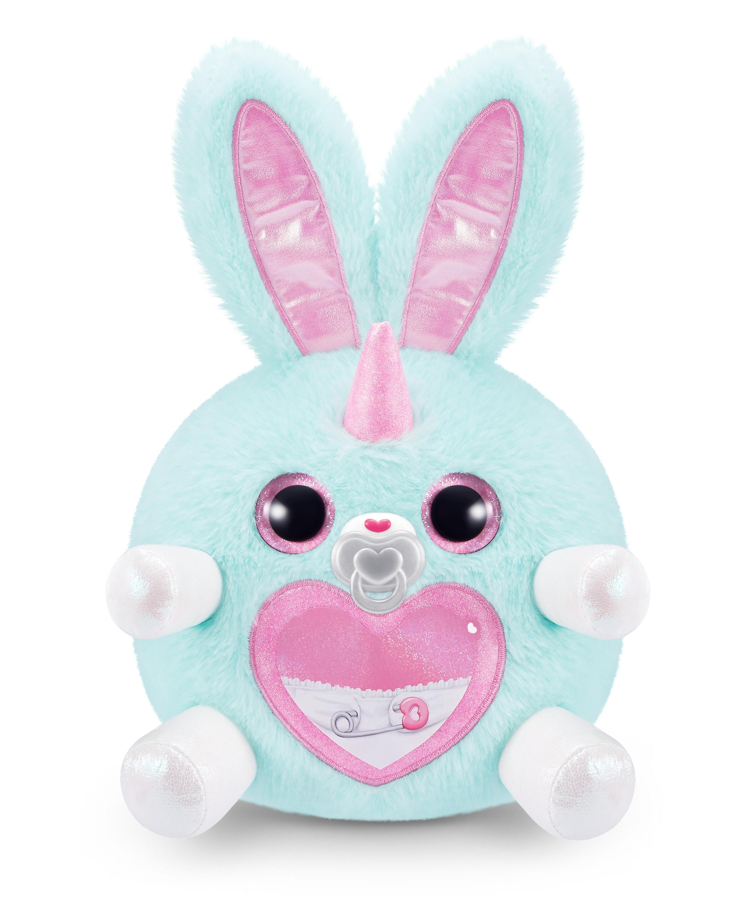 Rainbocorns Adopt-A-Corns Baby Plush Assorted Newborn Surprise Toy with 15+ Surprises, Diaper Egg, Pacifier & Adoption Certificate, Collect All 7 Cute Characters, Gift for Girls Ages 3+