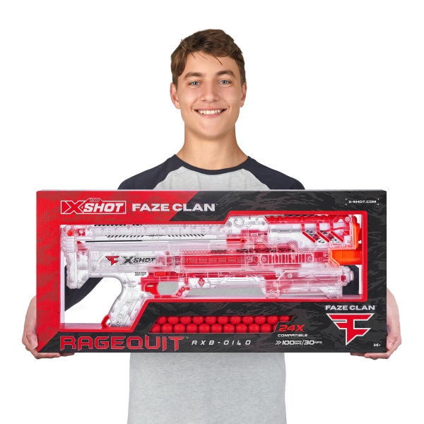 X Shot FAZE Chaos Ragequit Blaster, Ultimate Foam Ball Blaster for Boys, Age 14+