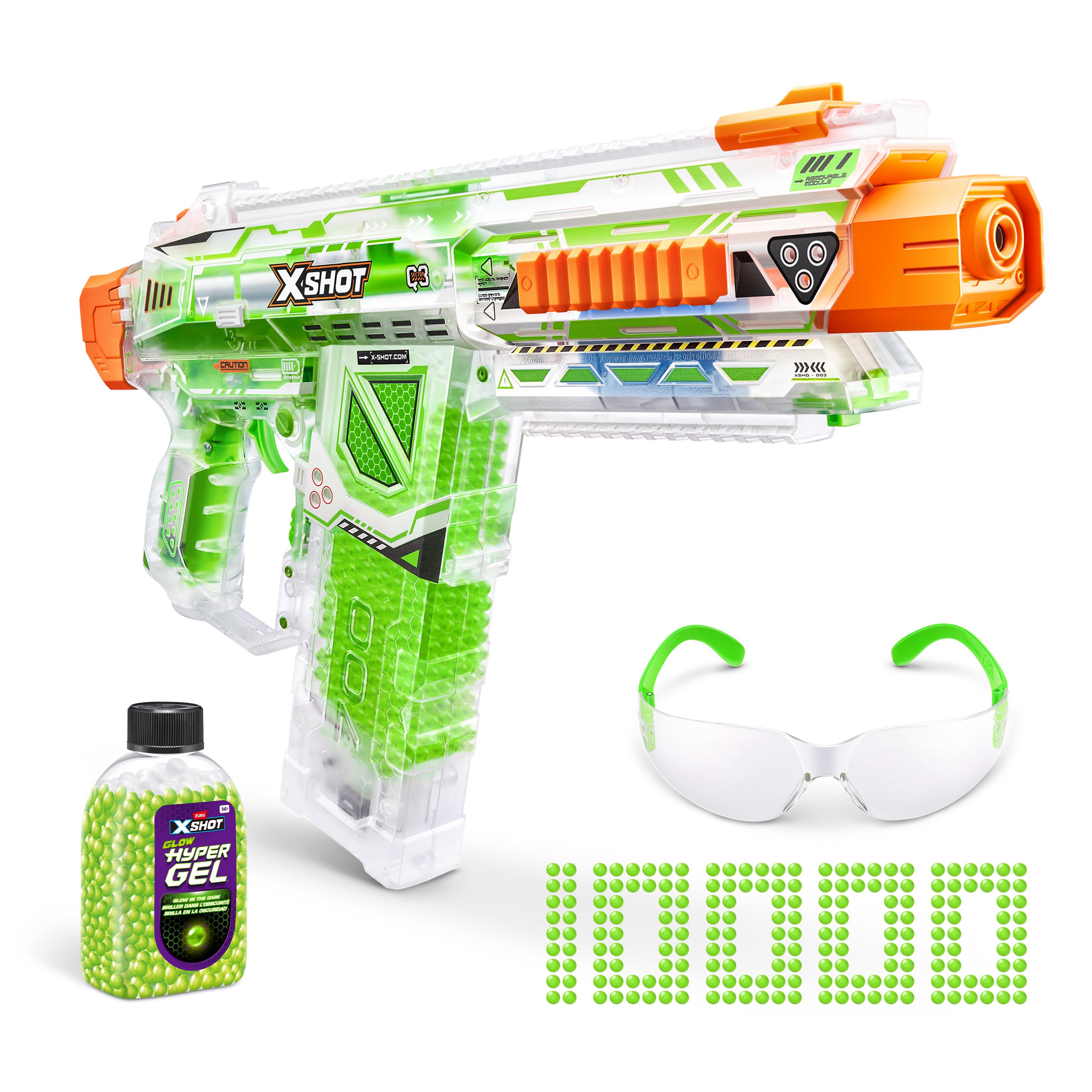 X Shot Hyper Gel Glow In The Dark Large Blaster, Toy Gun for Boys, Age 14+