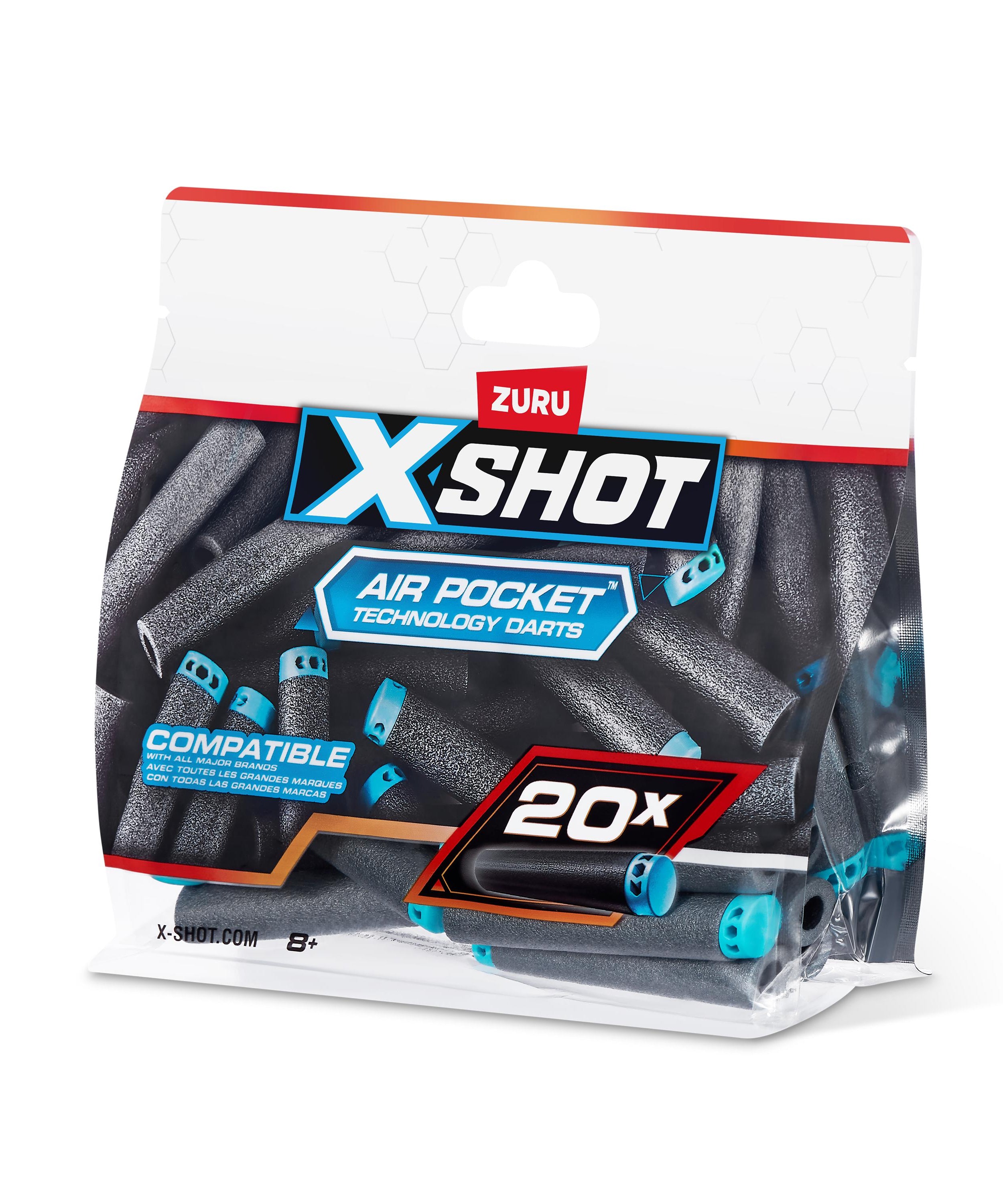 X Shot Excel Refill Darts 20 pcs, Foam Dart Pack for Boys, Age 8+