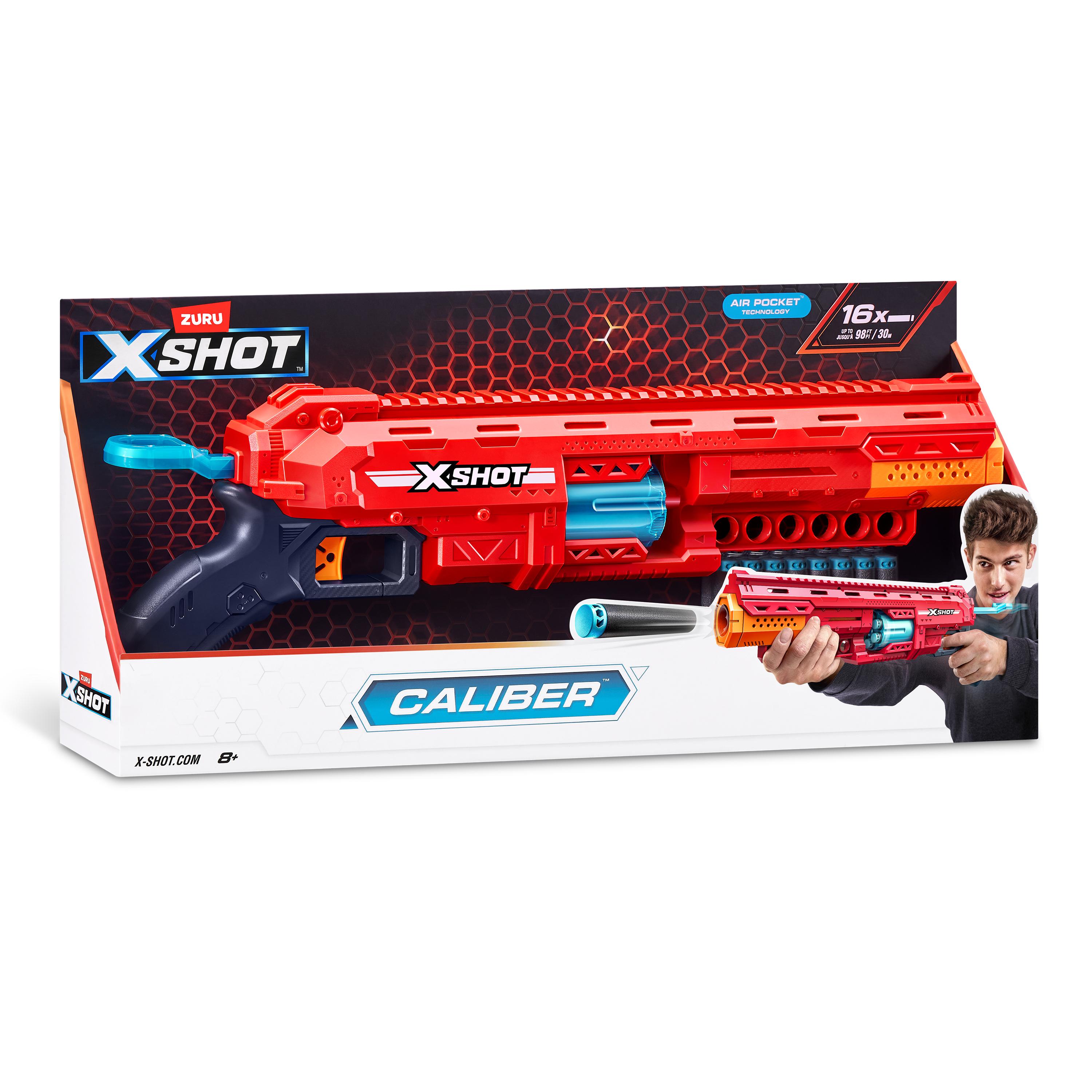 X-Shot Excel Caliber S1 Blaster, High Performance Foam Dart Gun Toy for Boys & Girls, Age 8+
