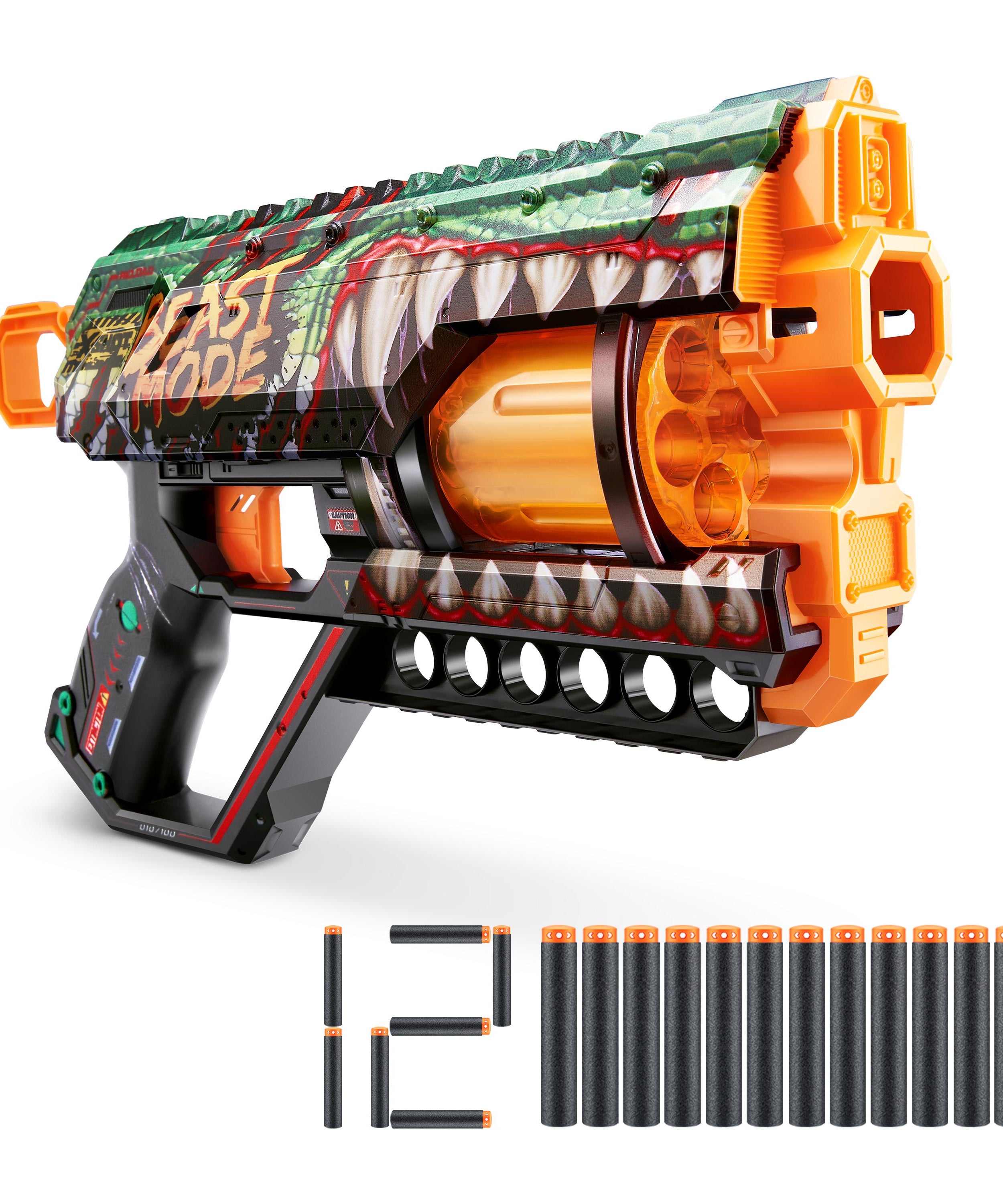 XSHOT Skins Dread Sonic Edition, Dual Barrel Foam Dart Blaster with Air Pocket Technology, 12-Dart Capacity & 27m Range, Toy Gun for Kids, Teens & Adults, Ages 8+