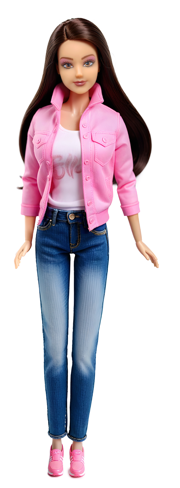 Fulla Doll with Bike and Helmet, Rolling Wheels, Fashion Outfit & Outdoor Adventure Play for Girls, Ages 3+