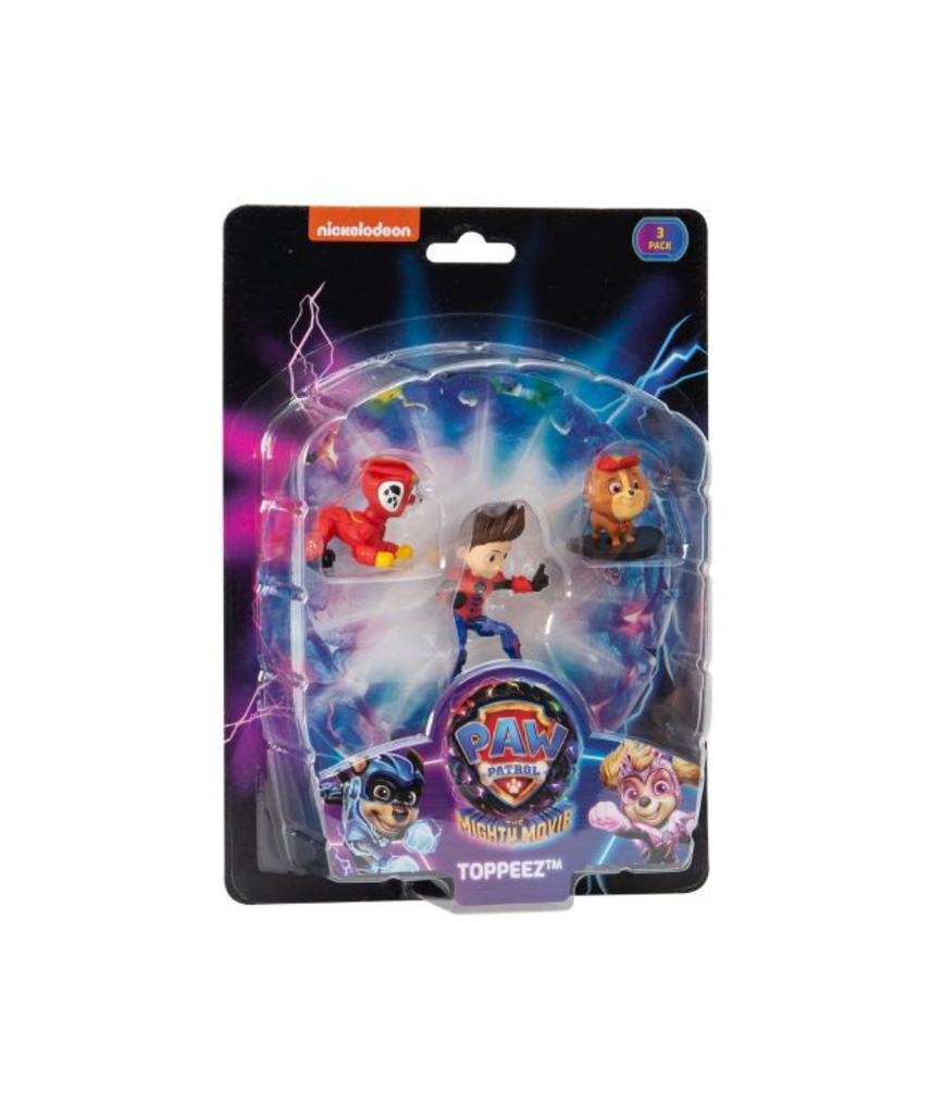 Paw Patrol The Mighty Movie Pencil Toppeez, Collectible Character Toppeez for Kids, 1pk / 3pk / 4pk / 8pk, School Accessories, PAW Patrol Movie Toys, Assorted Designs