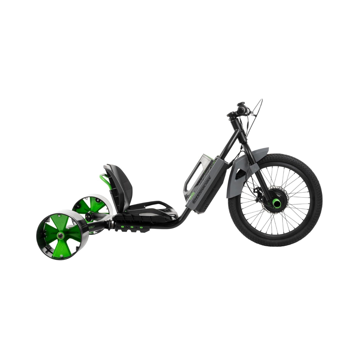 Huffy Green Machine Electric 36V Drift Trike, High Speed Electric Ride On with Adjustable Seat, Thumb Throttle Control and Drift Wheels, Teen Ride On Toy for Ages 14Y+