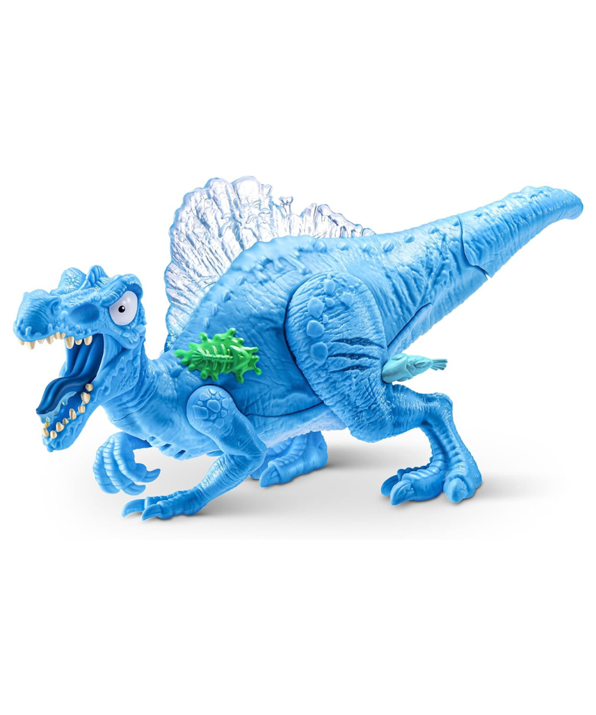 Smashers Mega Jurassic Light Up Ice Age Spinosaurus Dino Egg Toy with 25 Surprises Slime Sand Glow Features Roaring Sound Effects Collectible Dinosaur Build Kit for Kids 3+