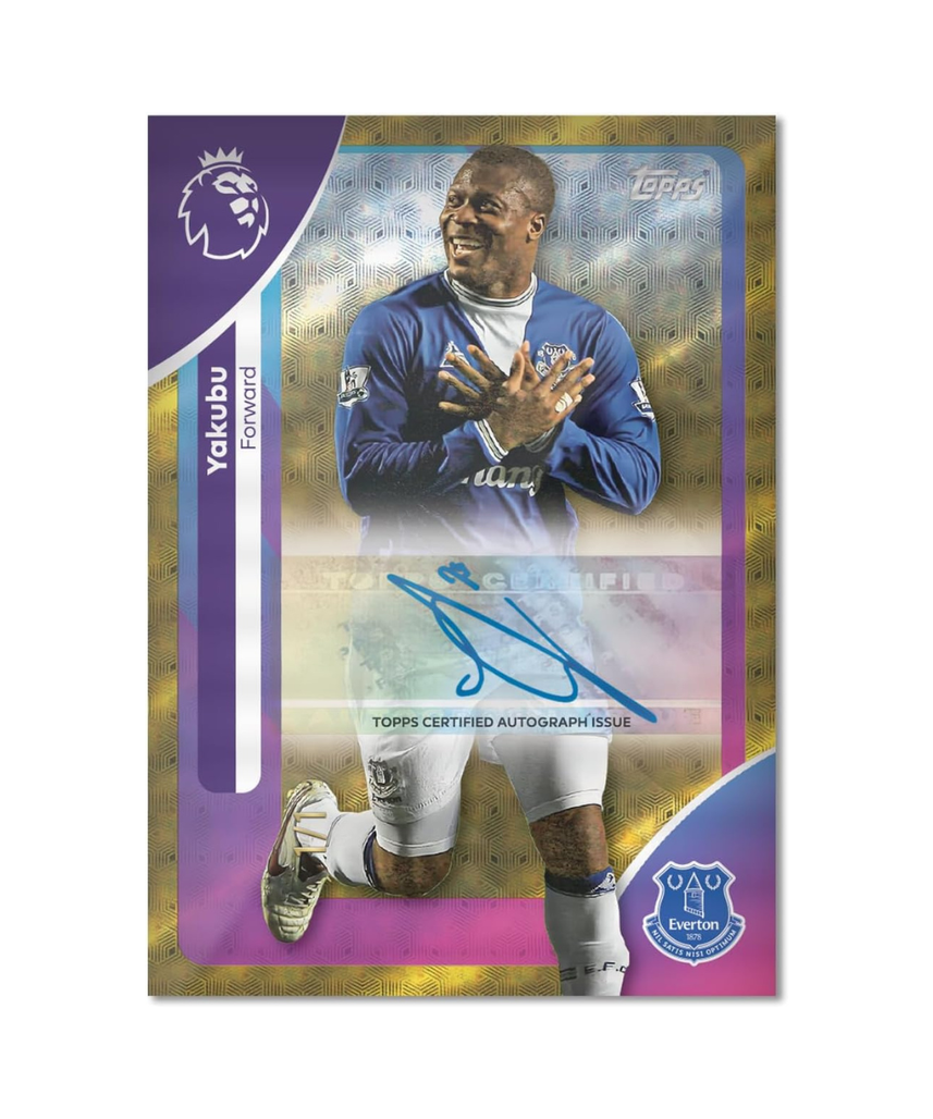 Topps Premier League 2025 2026 Football Trading Cards Mega Tin Goal Machines Edition, Includes 40 Cards and 3 Exclusive Limited Edition Cards, Official Premier League Collectible for Kids and Adult Fans