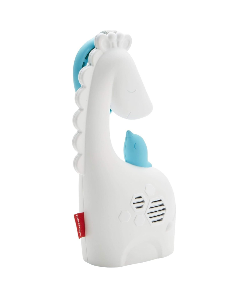 Fisher Price Core Soothe and Go Giraffe, FGG90 Portable Baby Soother, Multi Colour, Sensory Development Toy, 2 AA Battery Operated, 3 Years and Up