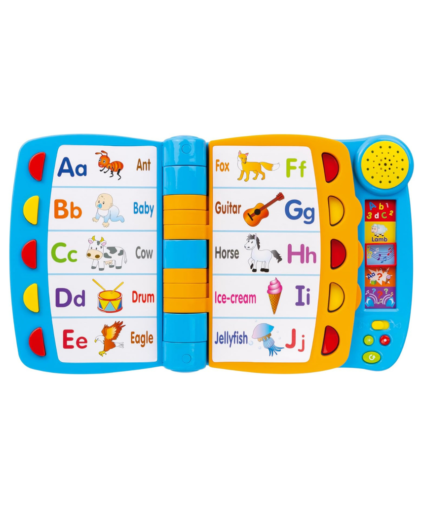 Winfun Talking Activity Book, Interactive Learning Toy with Sounds, Buttons + 3 Mobile Pages, Assorted Colour, 2–5 Years