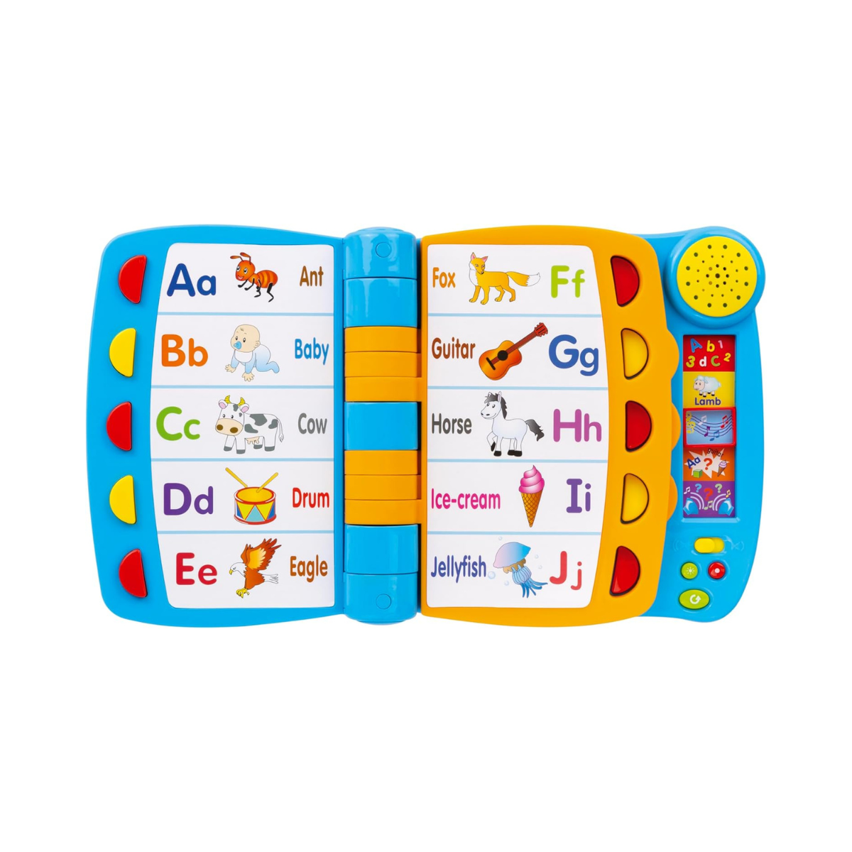 Winfun Talking Activity Book, Interactive Learning Toy with Sounds, Buttons + 3 Mobile Pages, Assorted Colour, 2–5 Years