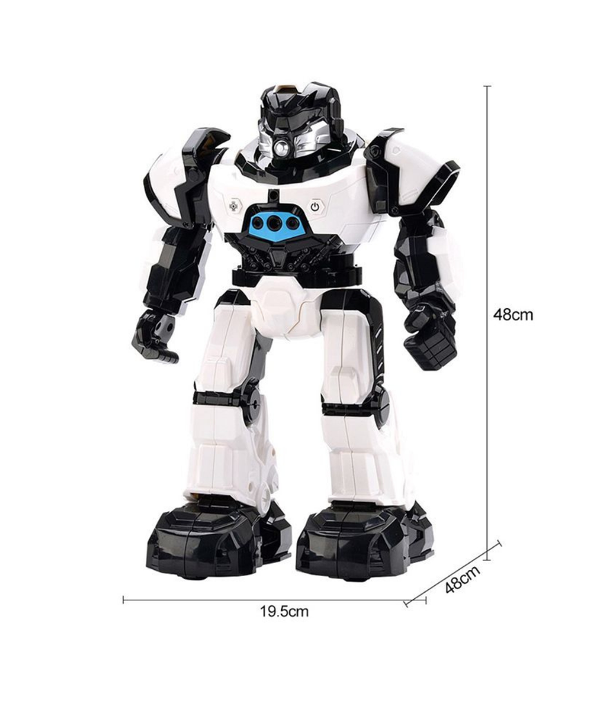 Crazon R/C Warrior Robot, Remote-Controlled Programmable Robot Toy for Kids, Boys & Girls, Ages 8+ (Assorted: White/Red)
