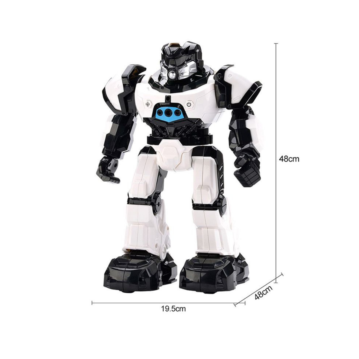 Crazon R/C Warrior Robot, Remote-Controlled Programmable Robot Toy for Kids, Boys & Girls, Ages 8+ (Assorted: White/Red)