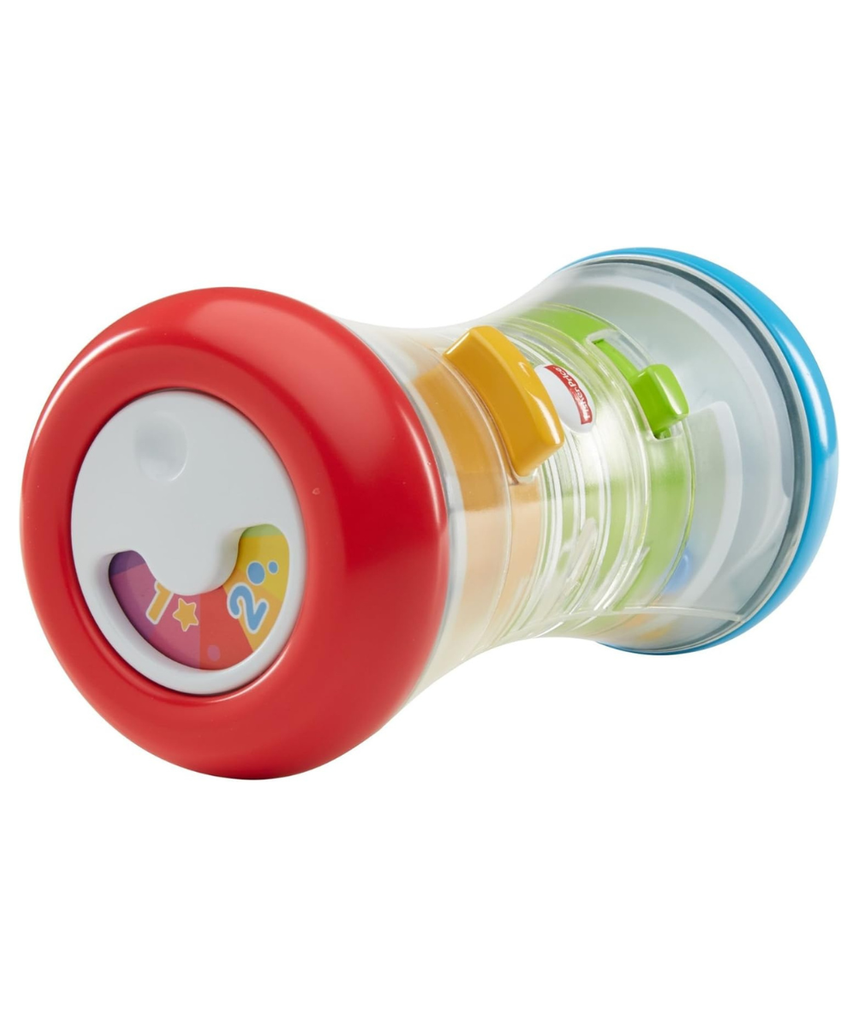Fisher Price 3 in 1 Crawl Along Tumble Tower, DRG12 Activity Toy, Multi Color, Sit and Play Roll and Chase Puzzle Maze Toy for Babies, Fine Motor Skill Development, 9 Months and Up