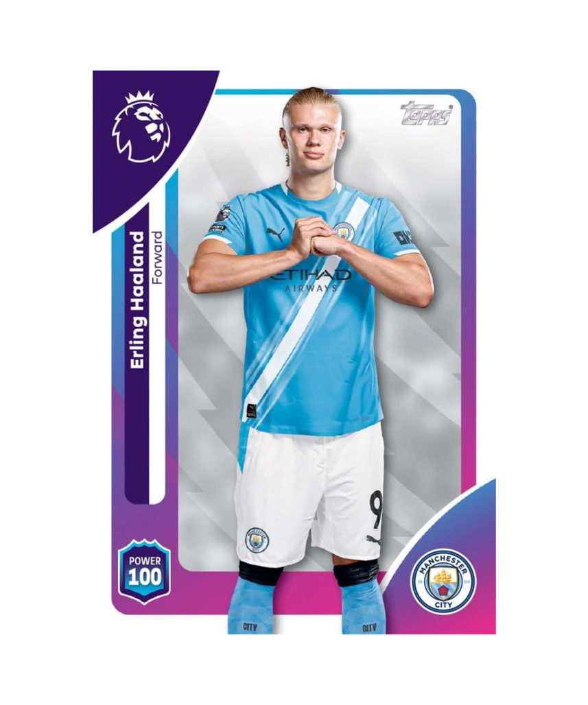 Topps Premier League 2025 2026 Football Trading Cards Starter Pack, Includes 10 Cards with Special Inserts, Gold Lion Limited Card, Collector Binder Checklist and Guide, Official Premier League Collectible