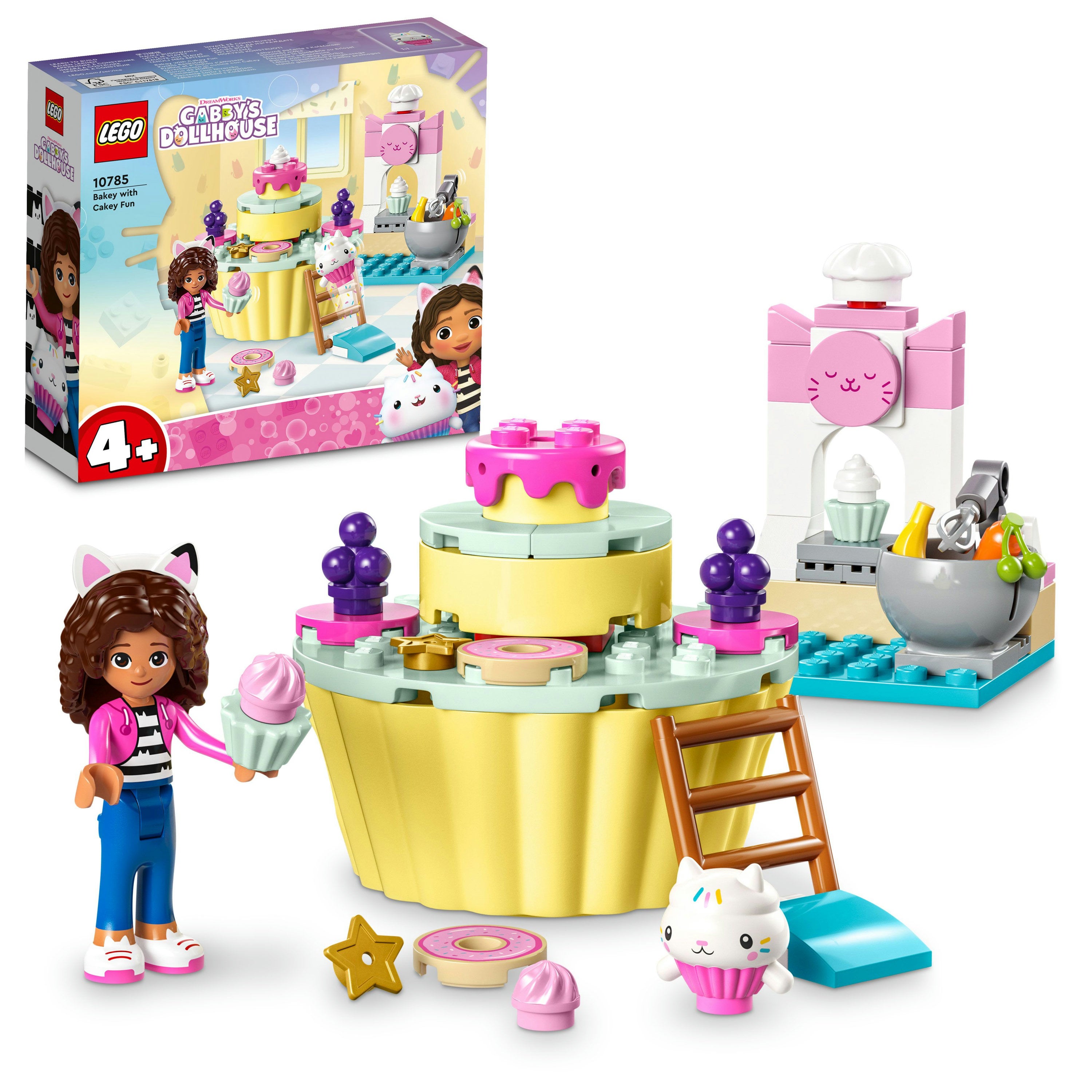 LEGO 10785 Bakey with Cakey Fun Building Set for Unisex 4+ Gabby’s Dollhouse Creative Baking Play