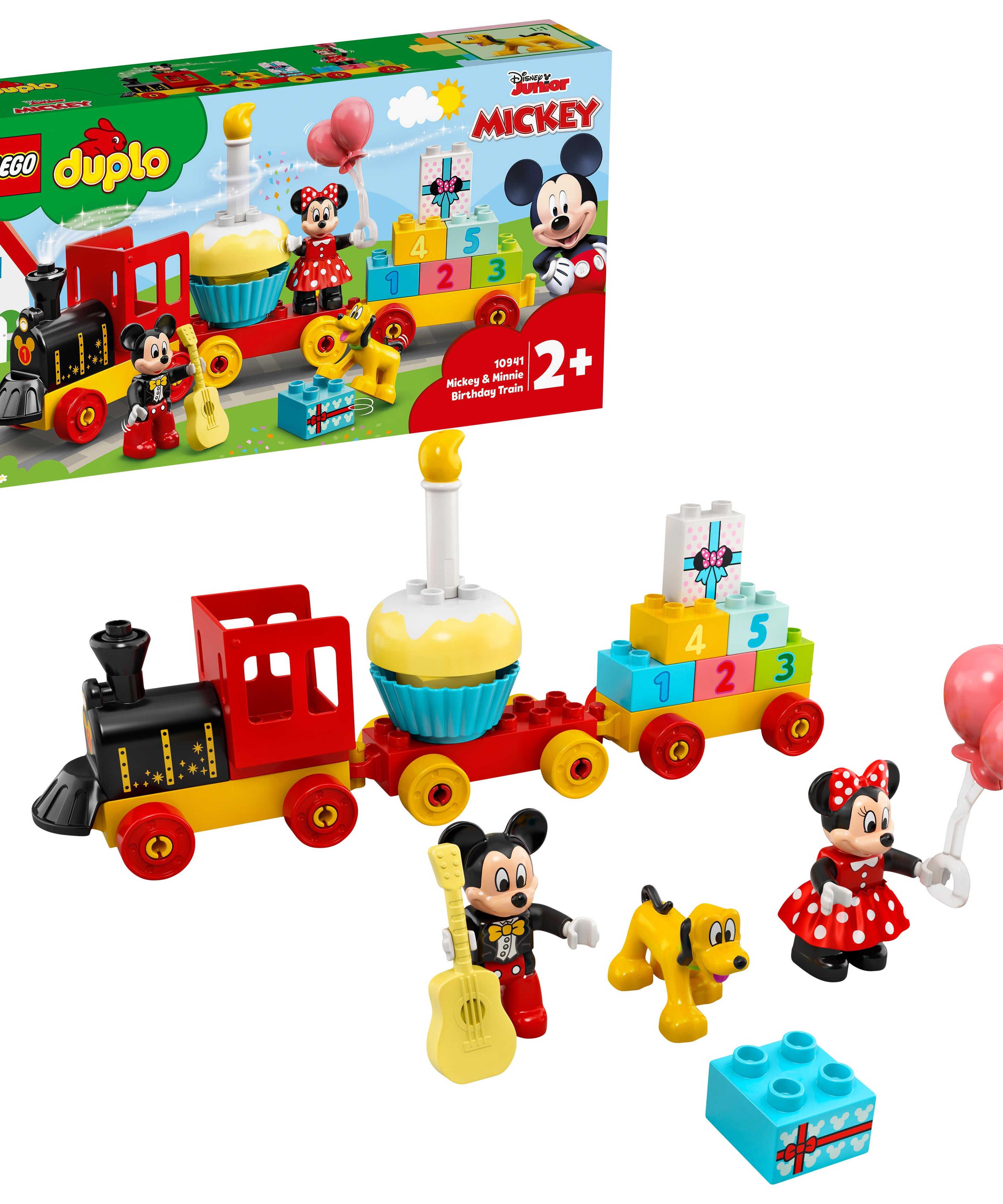 LEGO DUPLO 10941 Mickey & Minnie Birthday Train Playset for Toddlers 2+
