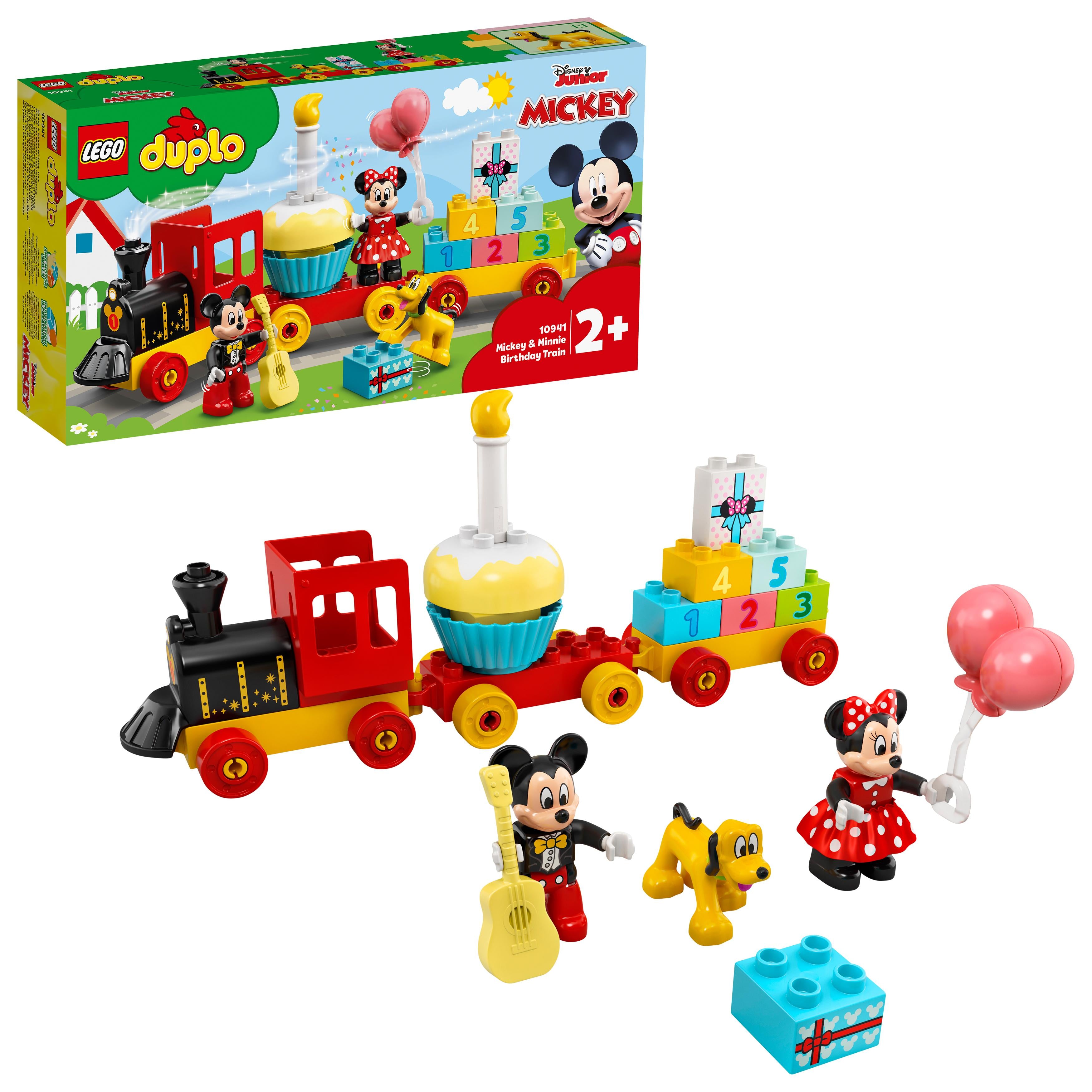 LEGO DUPLO 10941 Mickey & Minnie Birthday Train Playset for Toddlers 2+